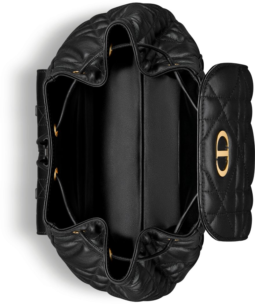 Medium Dior Caro Backpack Top shot view