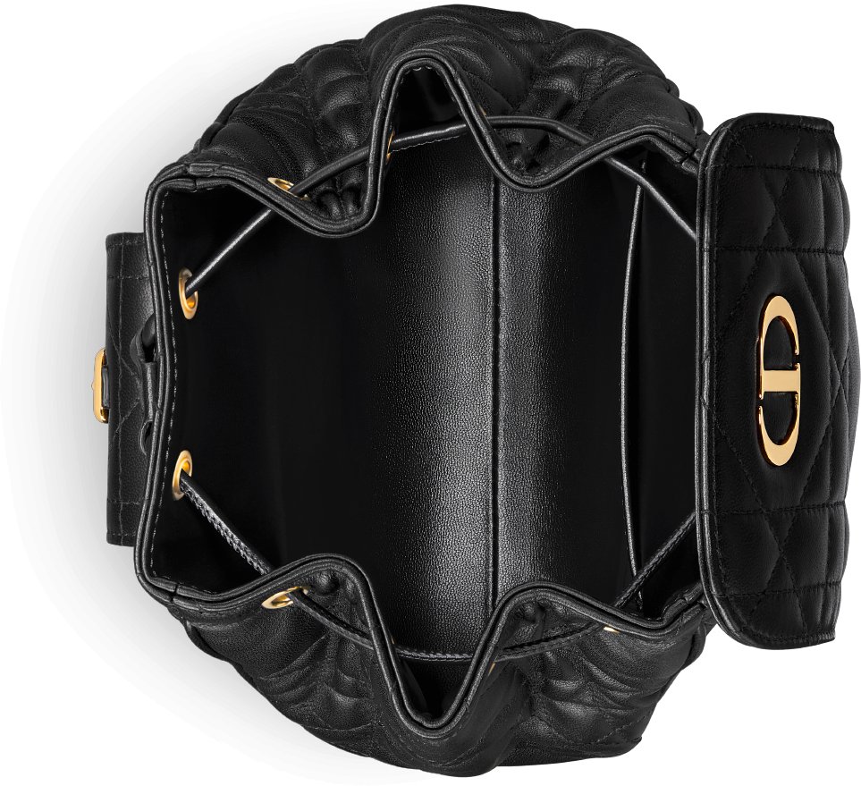 Small Dior Caro Backpack Top shot view