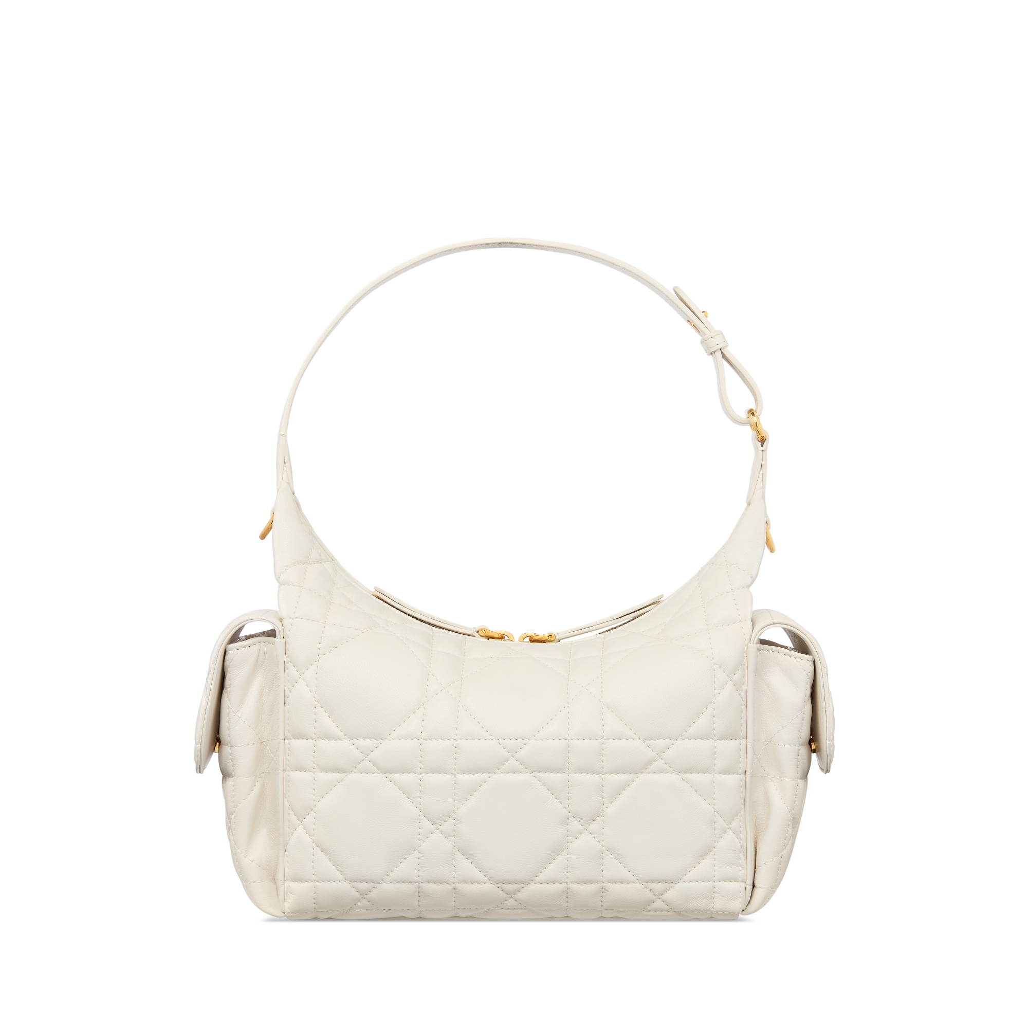 Bolsa D-Dream média Pele de cordeiro Macrocannage latte E08