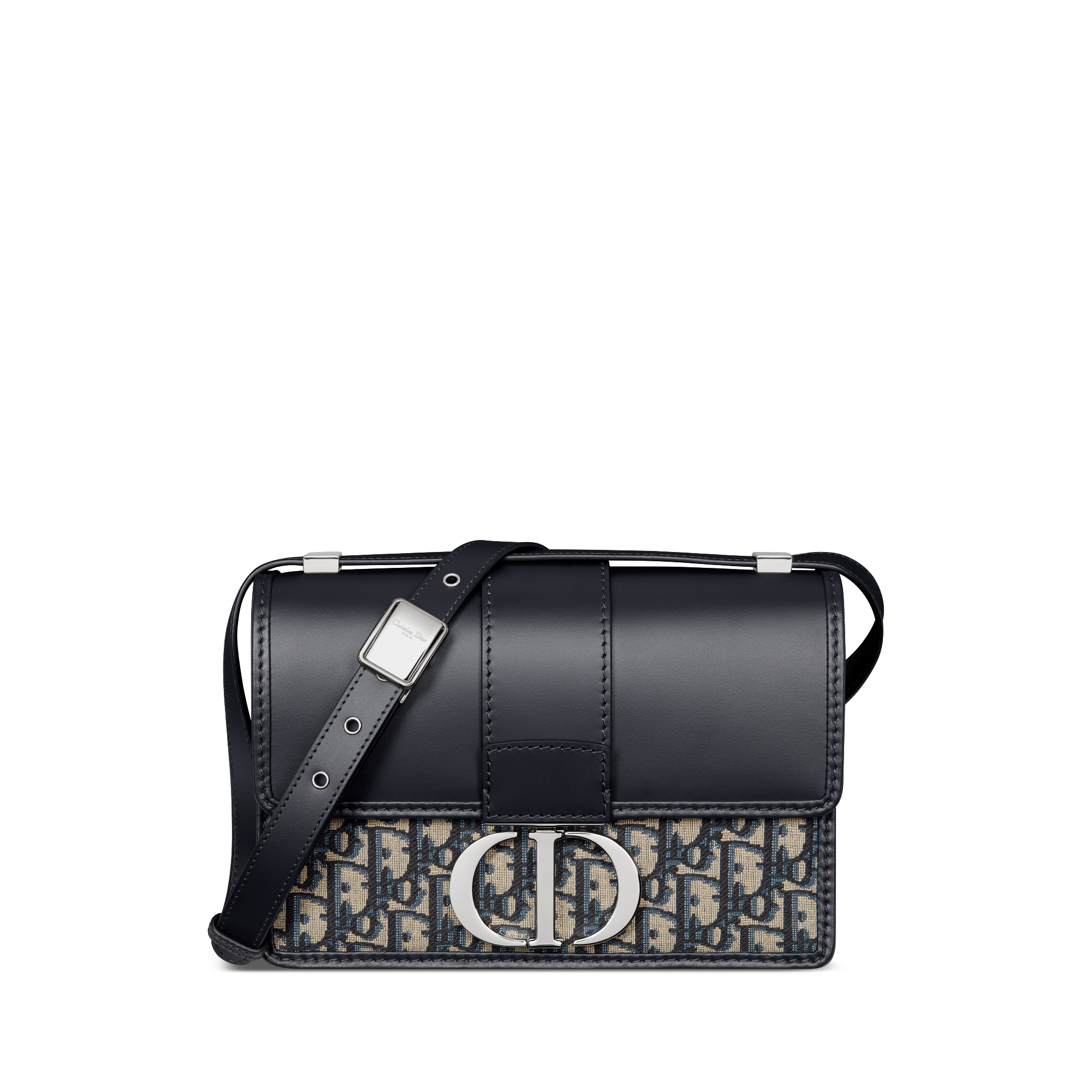 Dior 30 montaigne bag blue dior oblique jacquard women sale