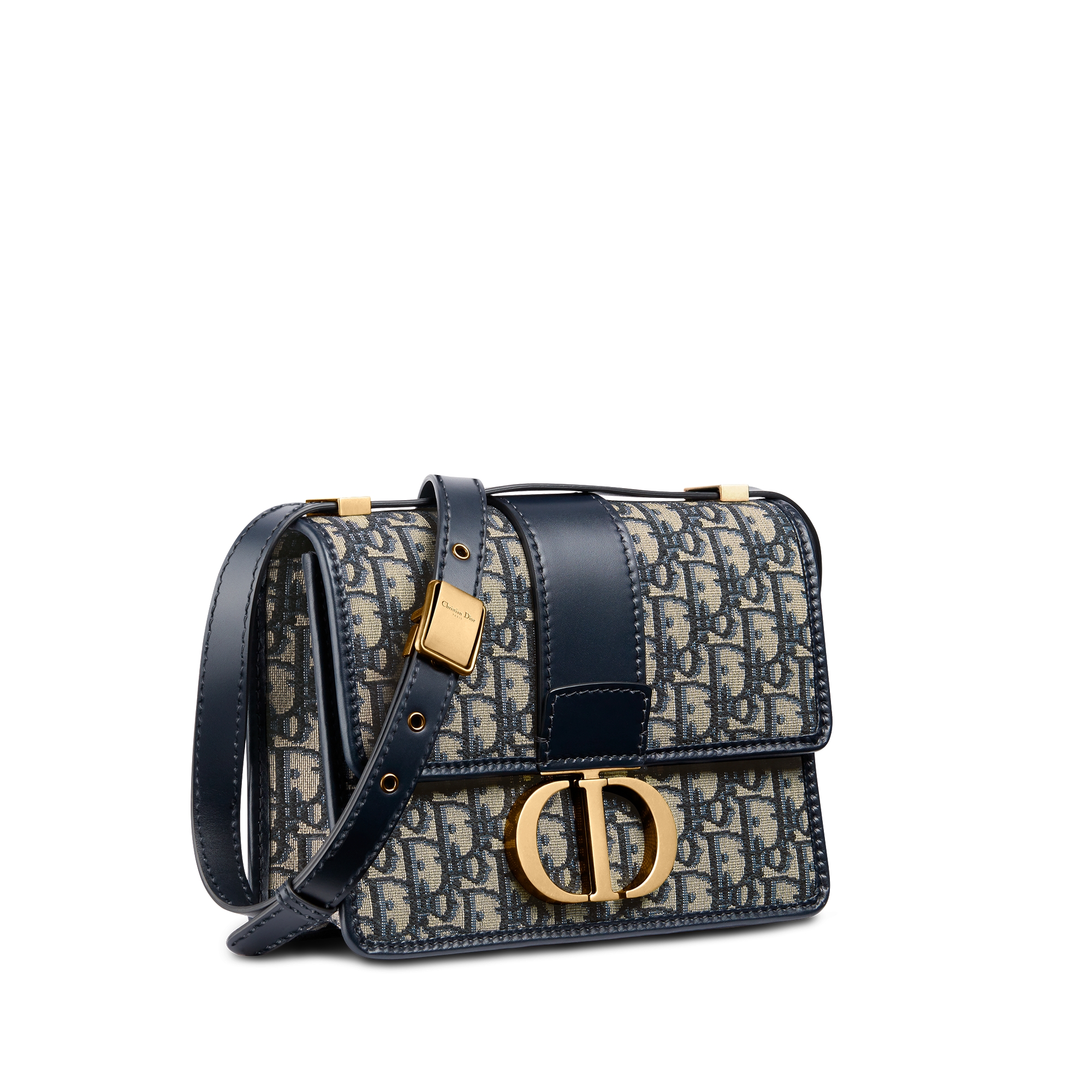 30 Montaigne Bag Blue Dior Oblique Jacquard E03