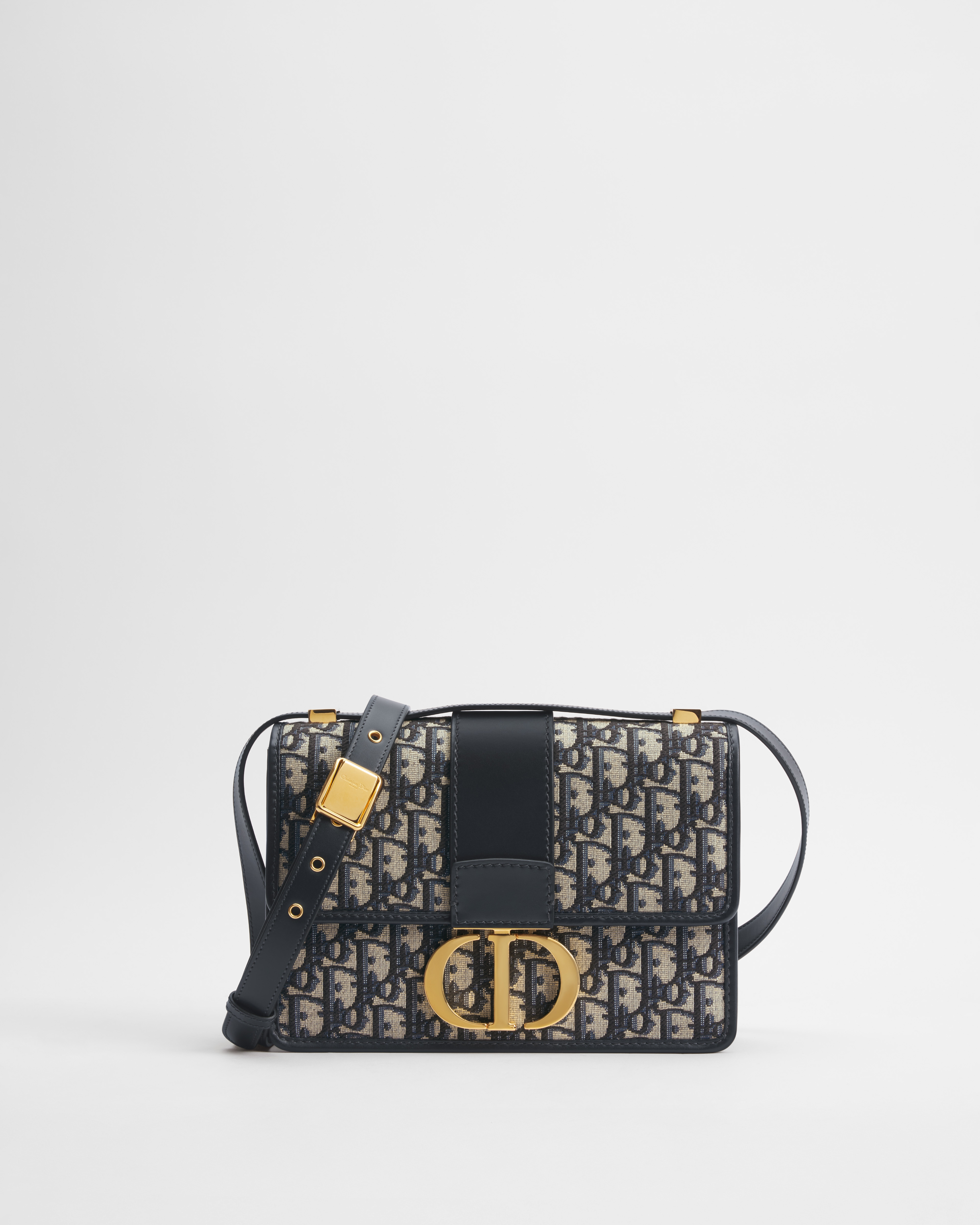 30 Montaigne Tasche Dior Oblique Jacquard in Blau E01