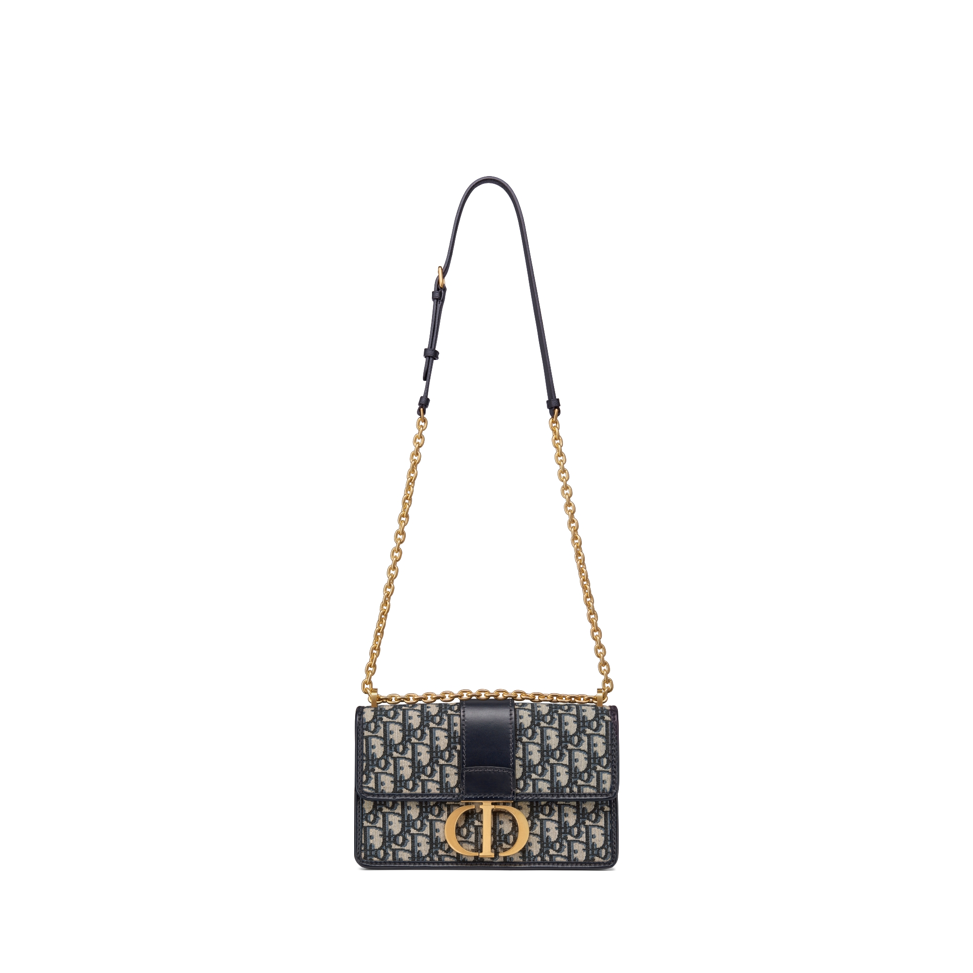30 Montaigne Chain Bag Blue Dior Oblique Jacquard | DIOR