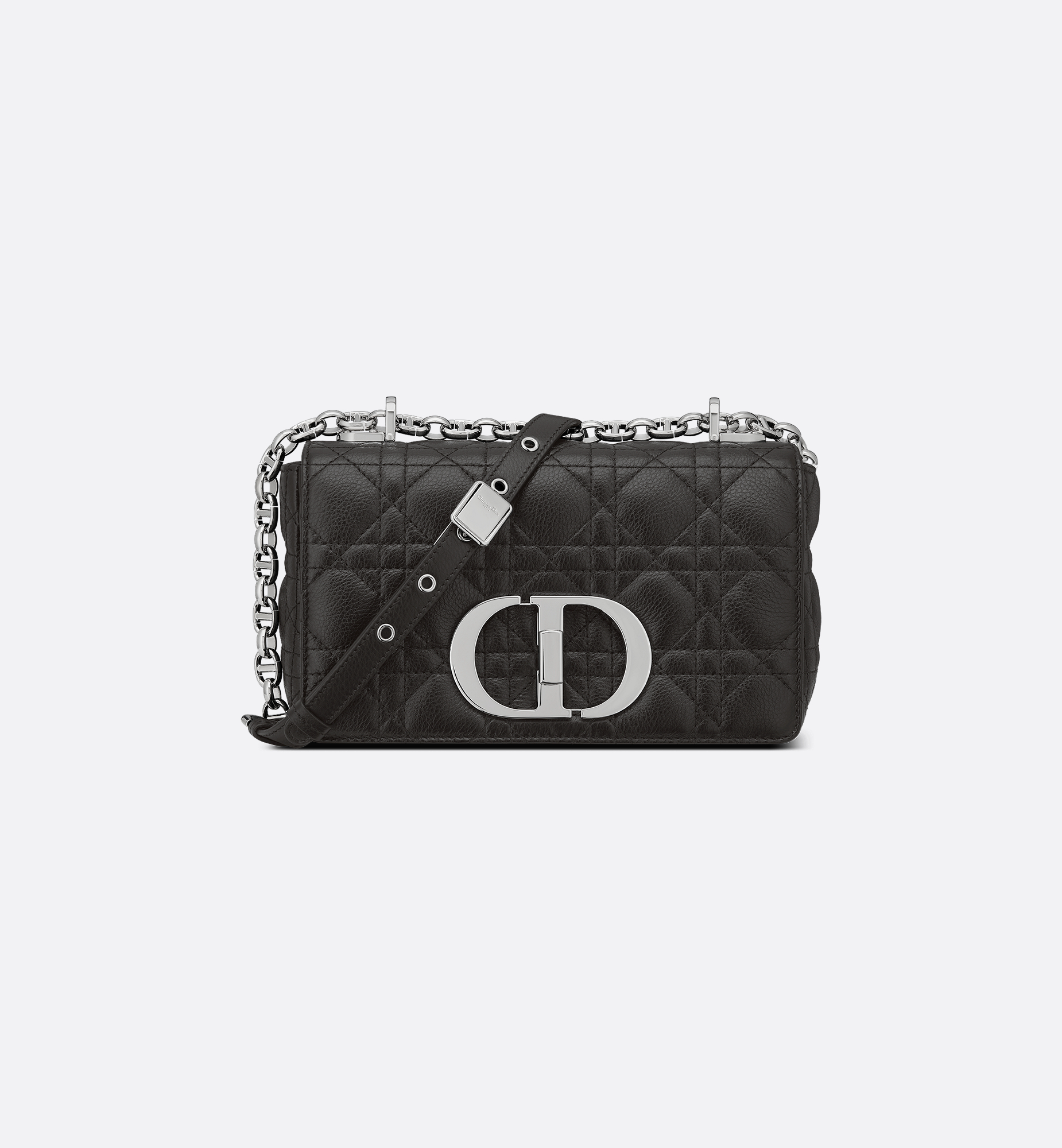 Small Dior Caro Bag Black Supple Cannage Calfskin | DIOR Small Dior Caro Bag Black Supple Cannage Calfskin | DIOR