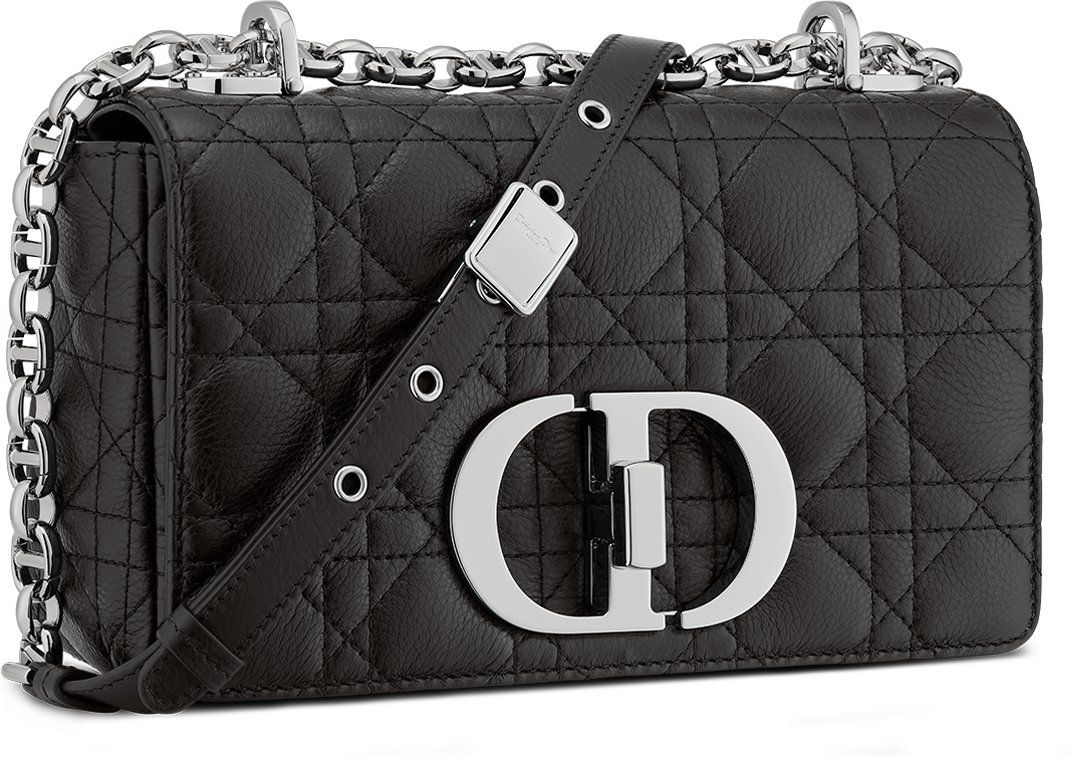 Small Dior Caro Bag Three quarter closed view