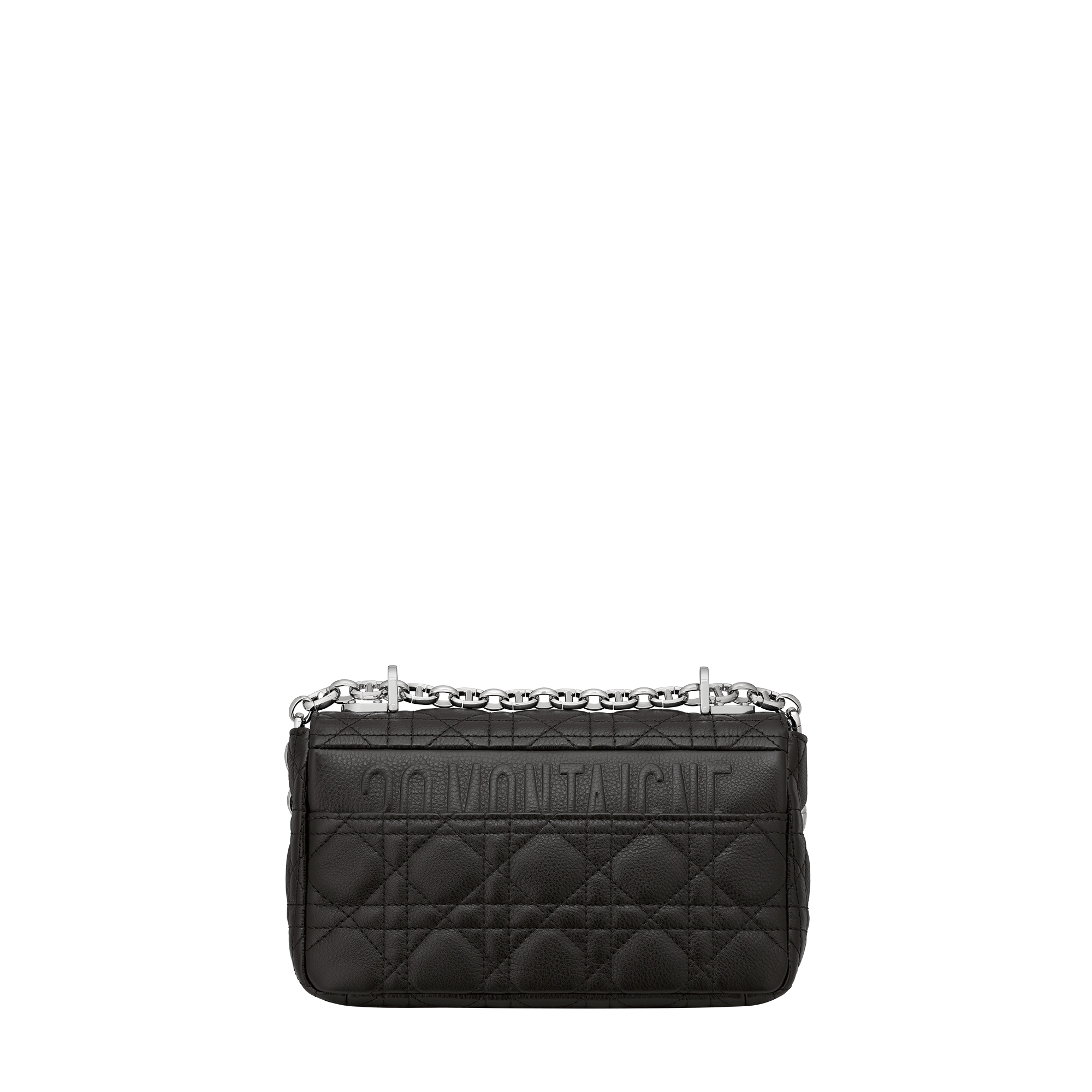 Small Dior Caro Bag Black Supple Cannage Calfskin E08