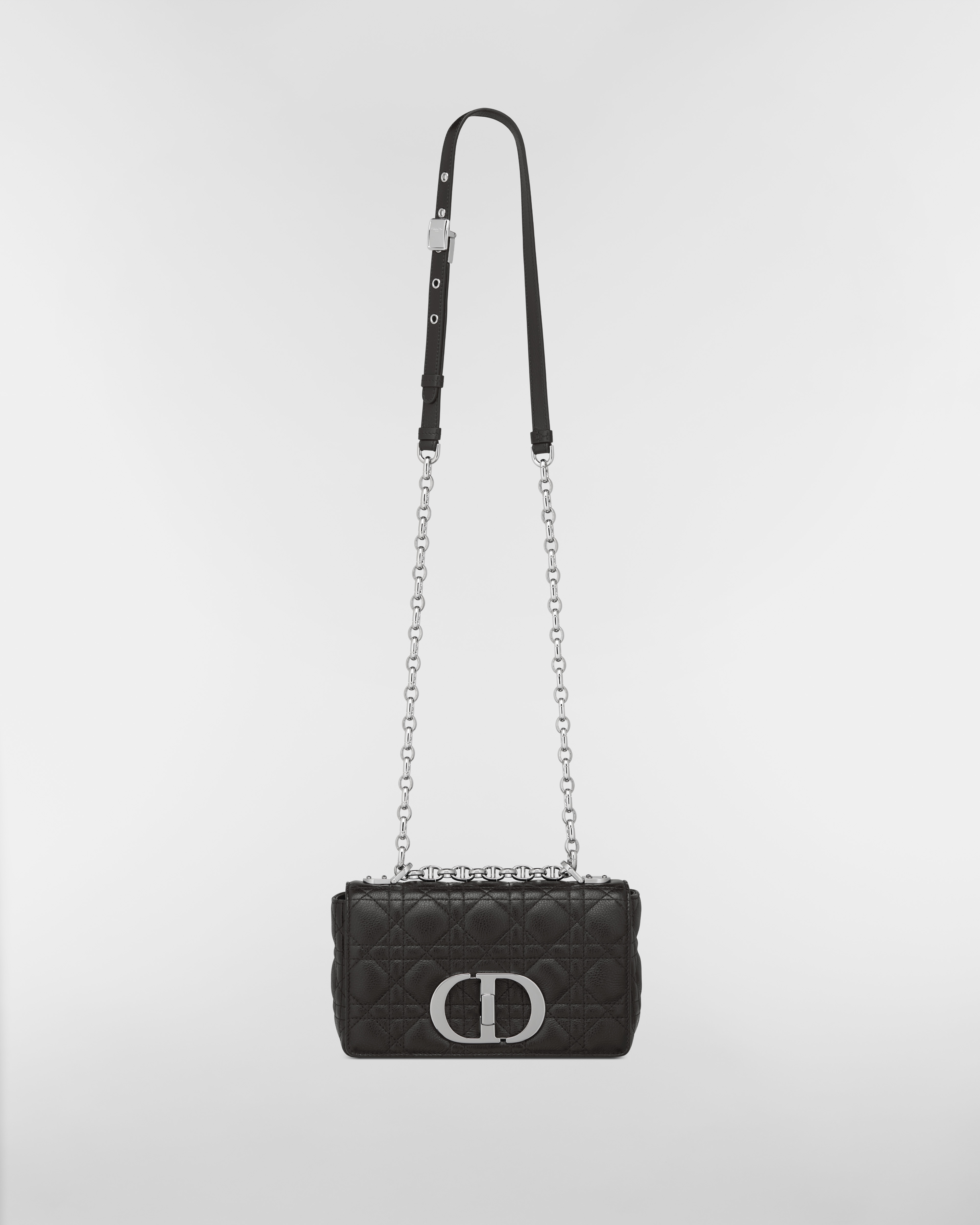 Sac Dior Caro Small Cuir de veau souple Cannage noir E07