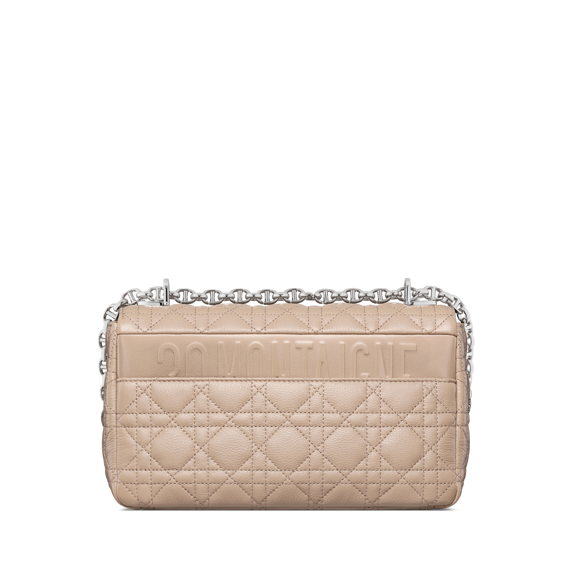 Dior Caro 中型包款 沙丘褐柔軟 Cannage 籐格紋小牛皮 E08