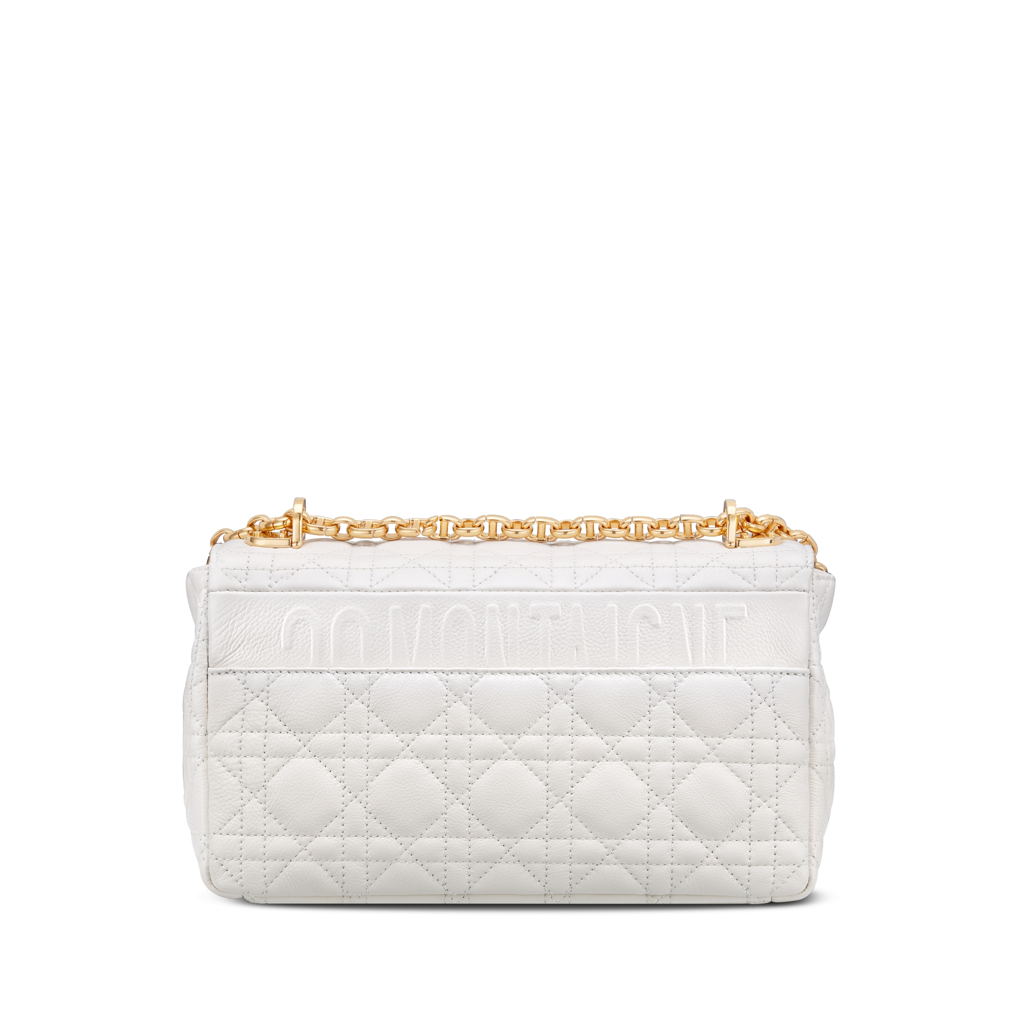 Medium Dior Caro Bag Ivory Supple Cannage Calfskin E08