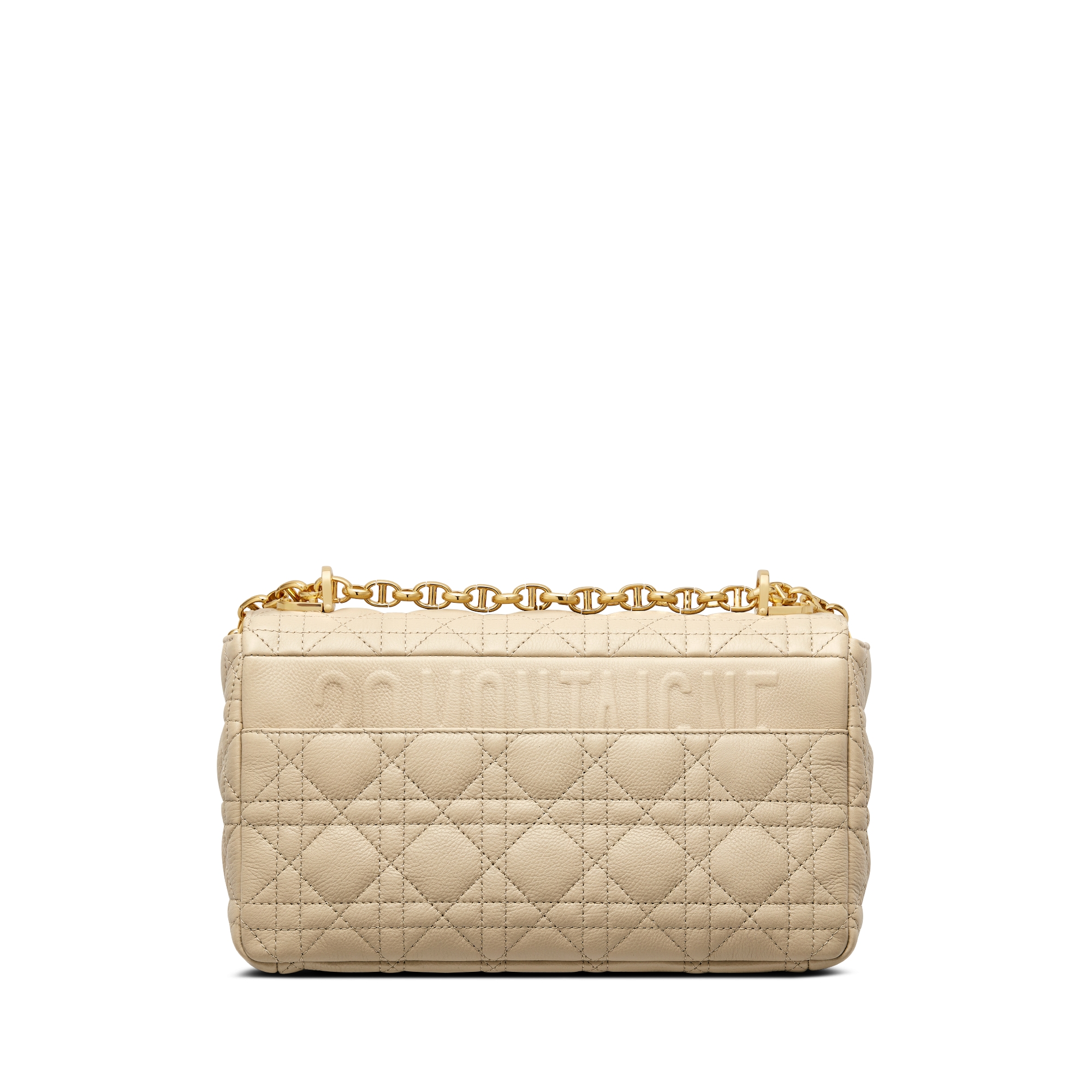 Medium Dior Caro Bag Rope Beige Supple Cannage Calfskin E08