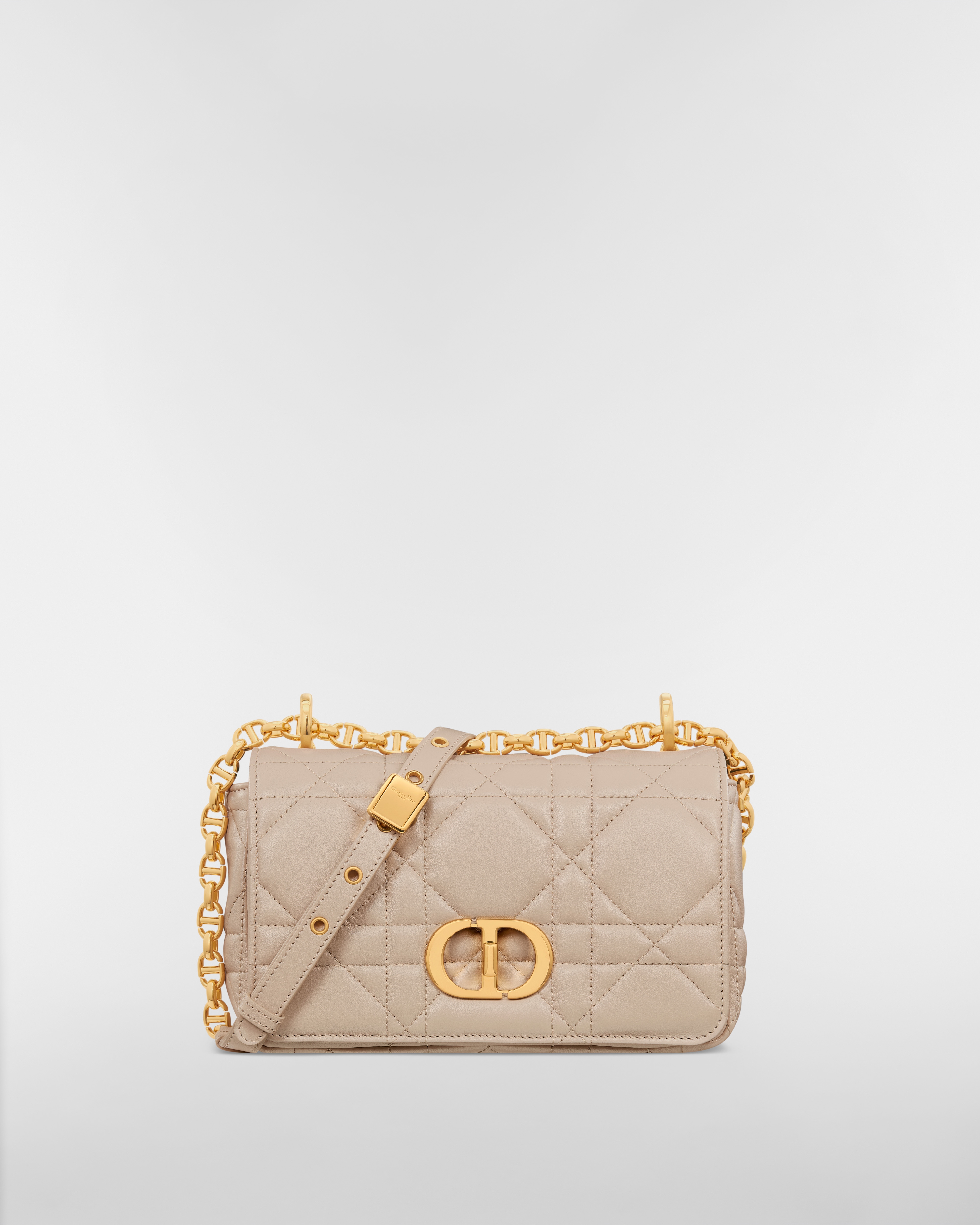  Powder Beige Macrocannage Lambskin