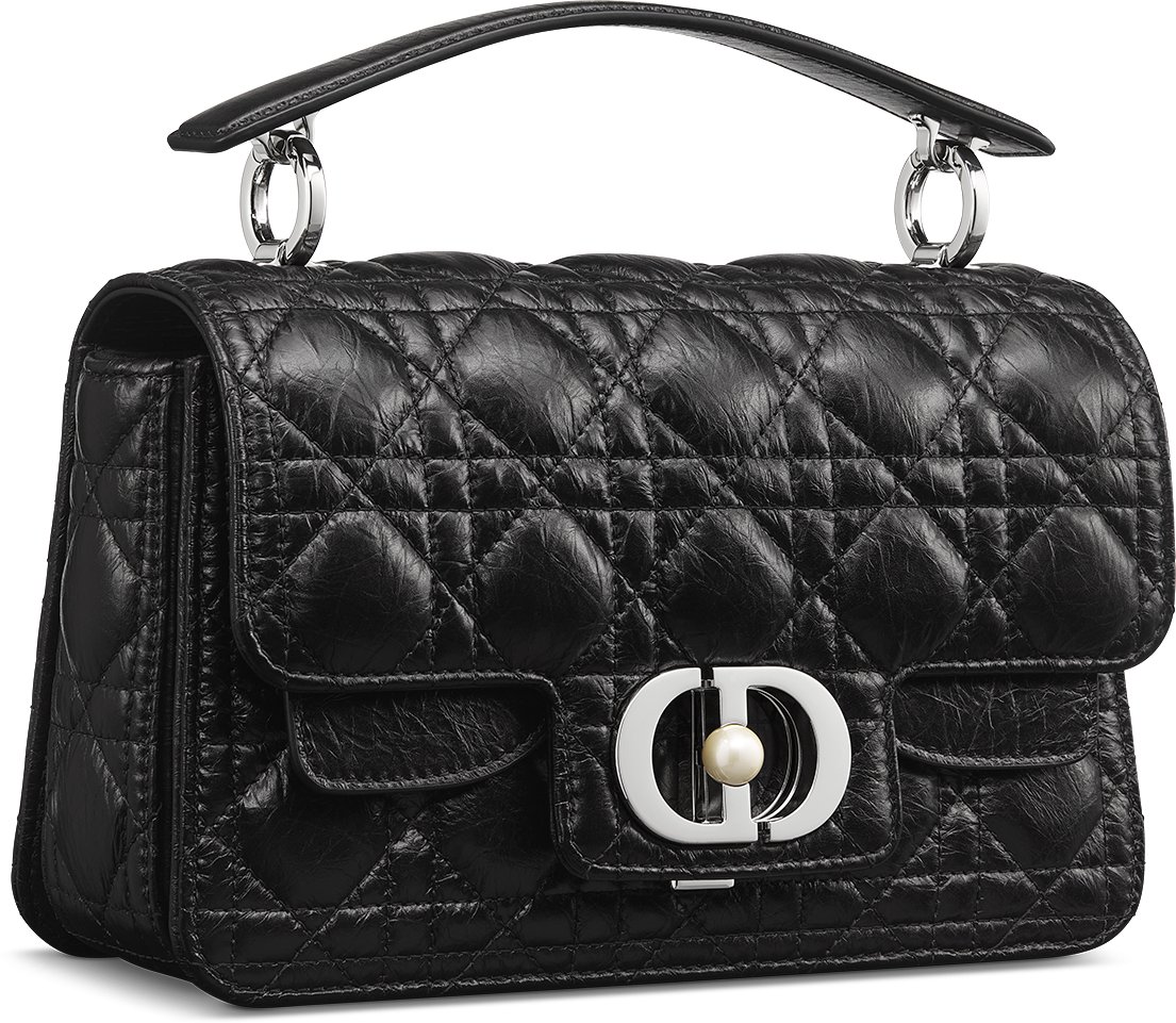 Small Dior Jolie Top Handle Bag Three quarter closed view
