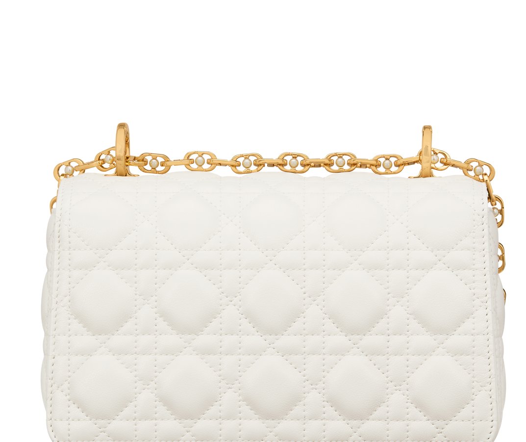 JOLIE TOP HANDLE BAG 19 IN PALE PINK CANNAGE CALFSKIN