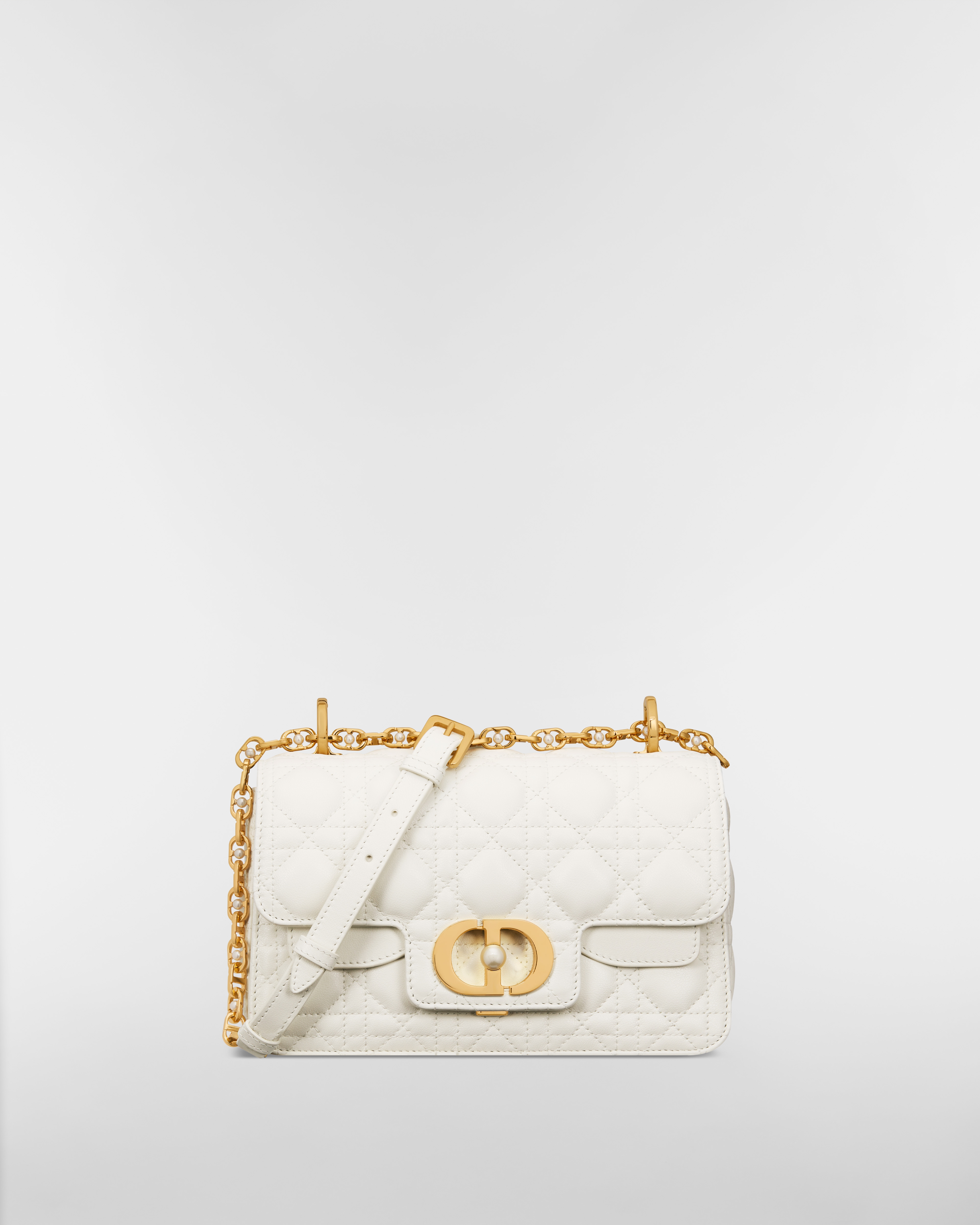 Bolso pequeño Dior Jolie Top Handle Piel de becerro Cannage latte E01