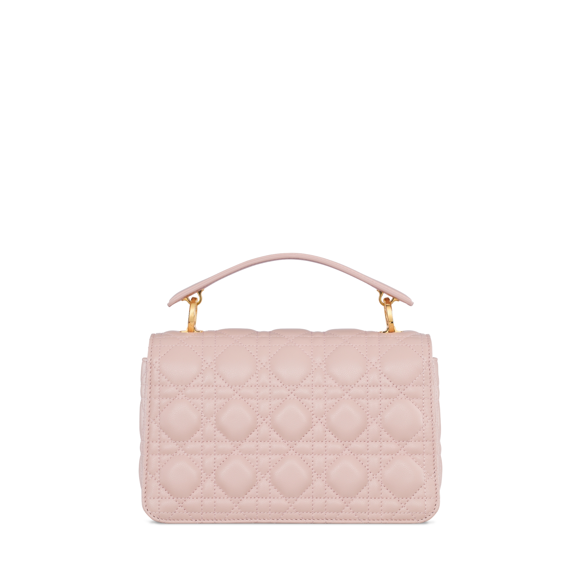 Small Dior Jolie Top Handle Bag Powder Pink Cannage Calfskin E08