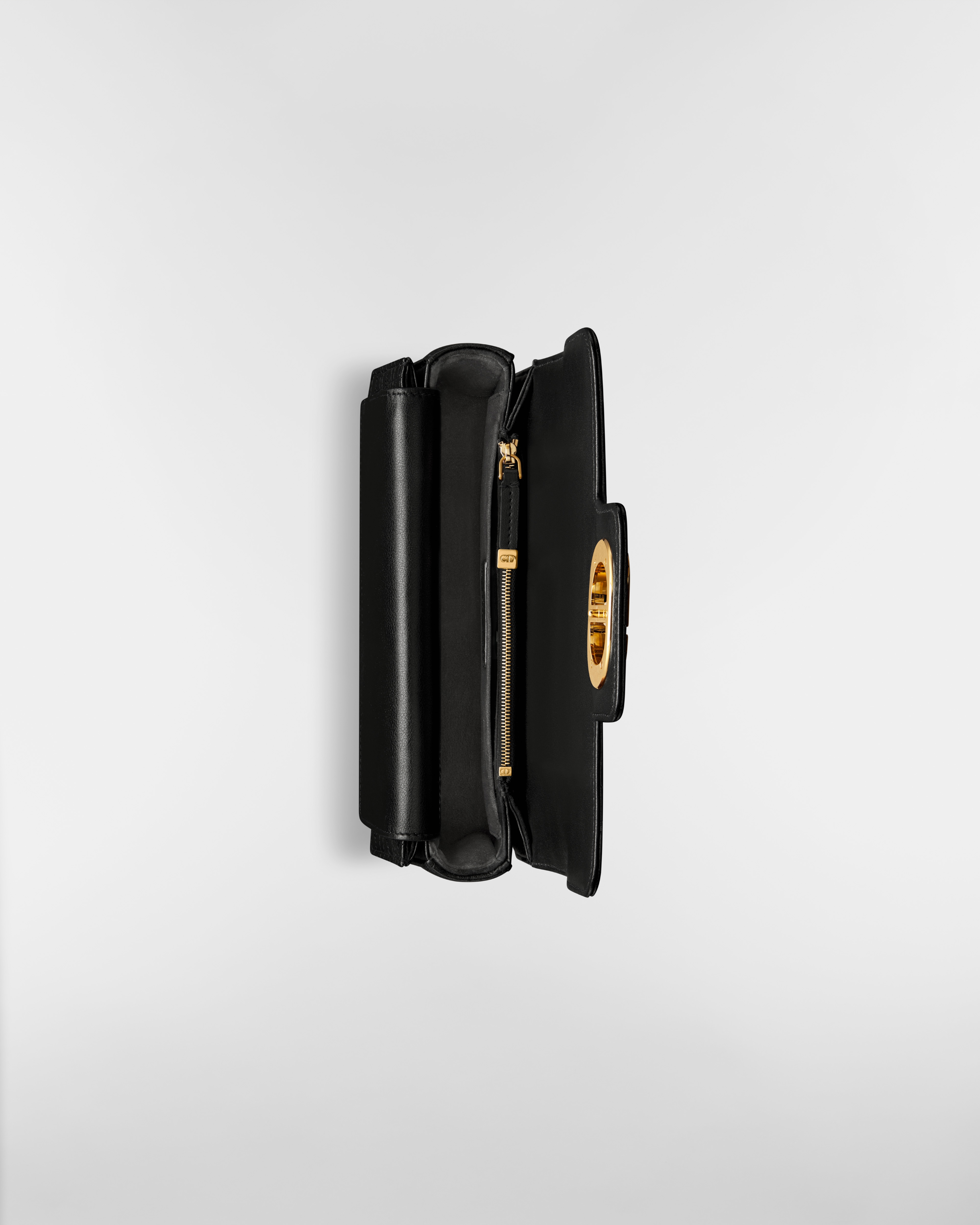 Bolsa Dior Jolie Top Handle pequena Couro de vitelo Cannage preto E06