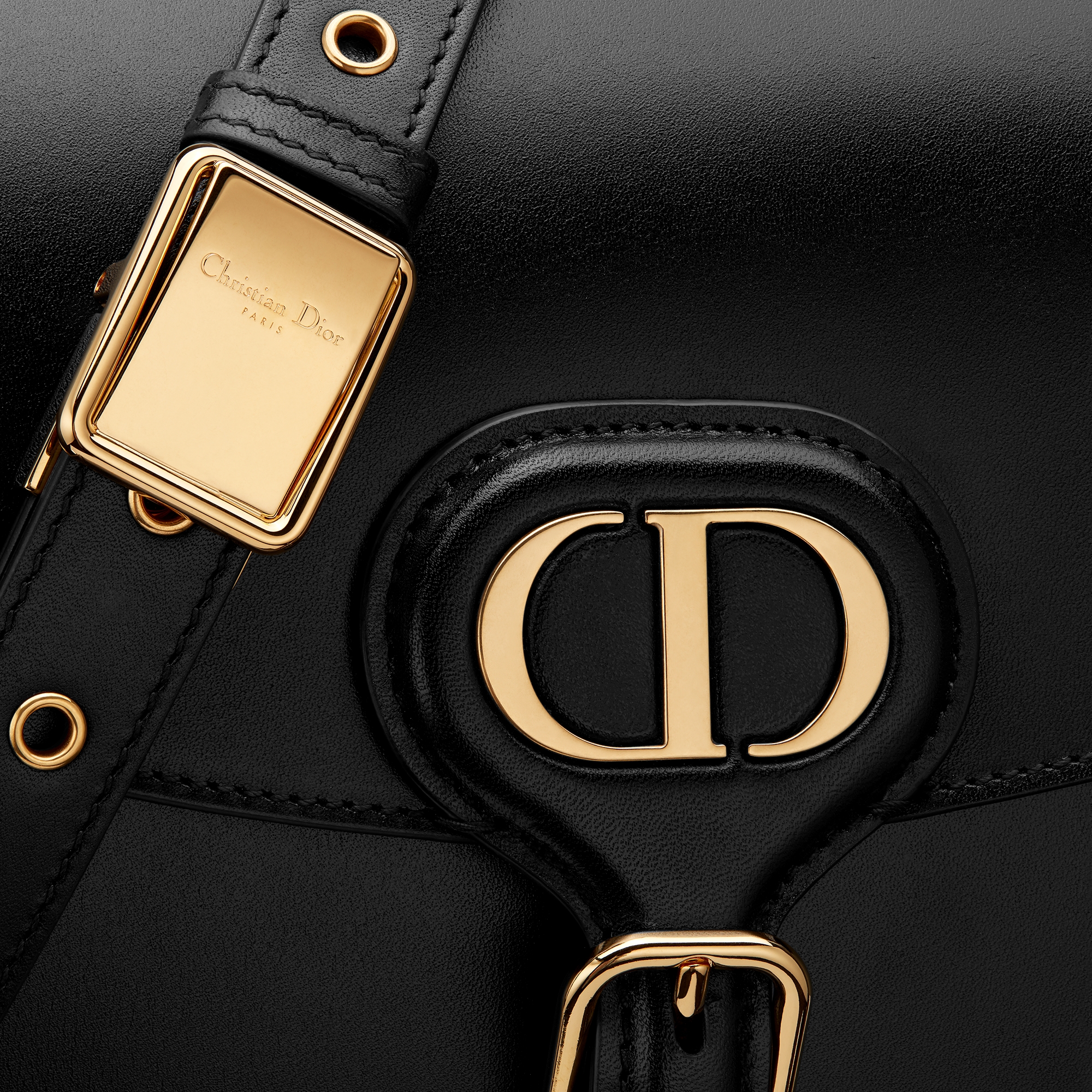 Sac Dior Bobby Medium Cuir de veau box noir E09