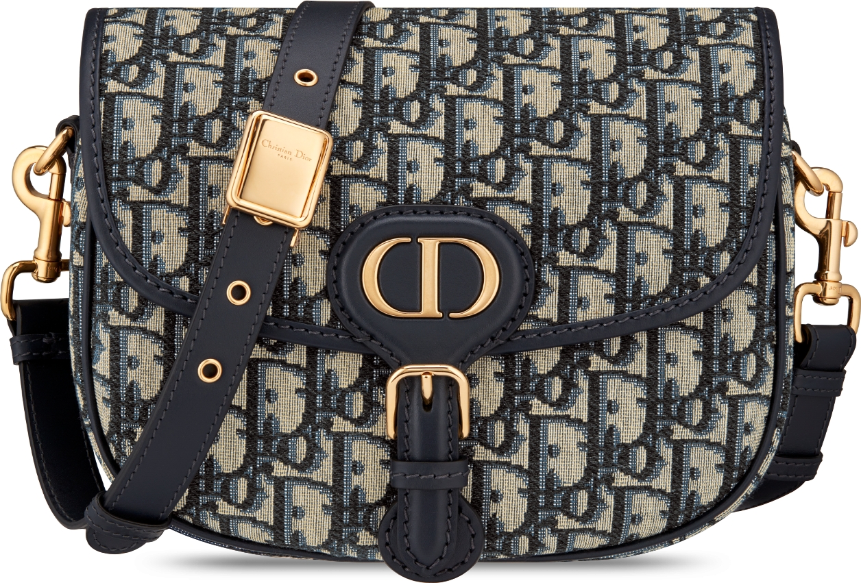 Middelgrote Dior Bobby tas Blauwe Dior Oblique jacquard DIOR