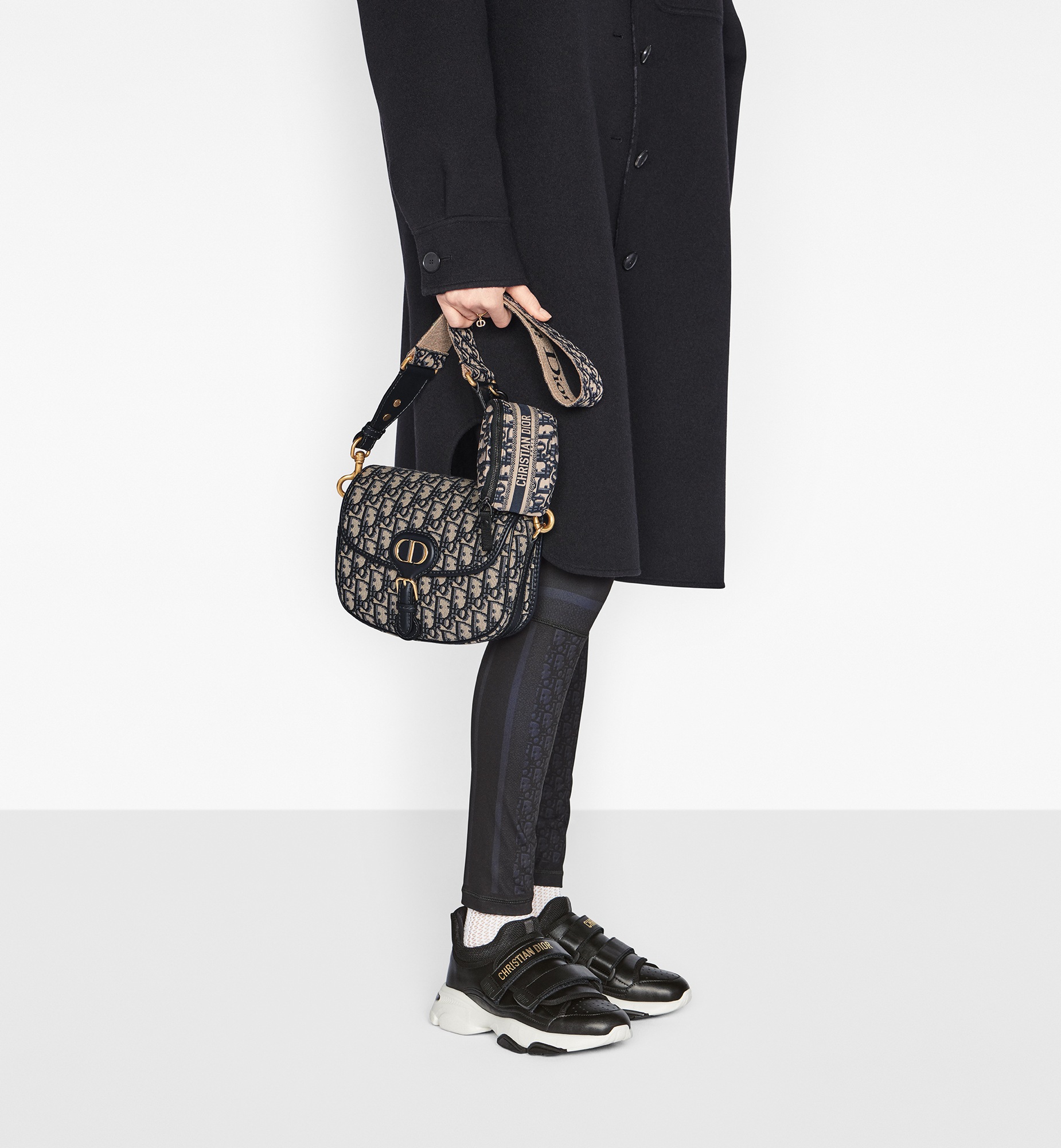 Medium Dior Bobby Bag Blue Dior Oblique Jacquard E13