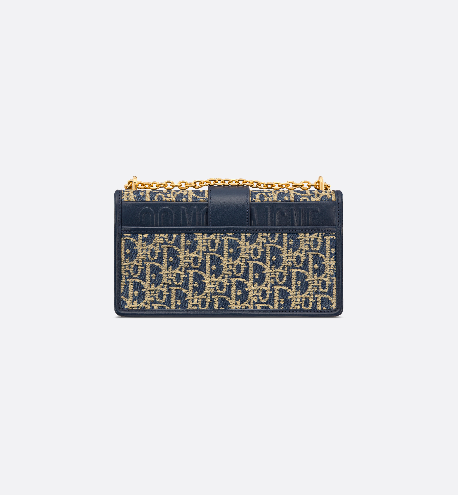 30 Montaigne East-West Bag with Chain Blue Dior Oblique 30 Montaigne East-West Bag with Chain Blue Dior Oblique
