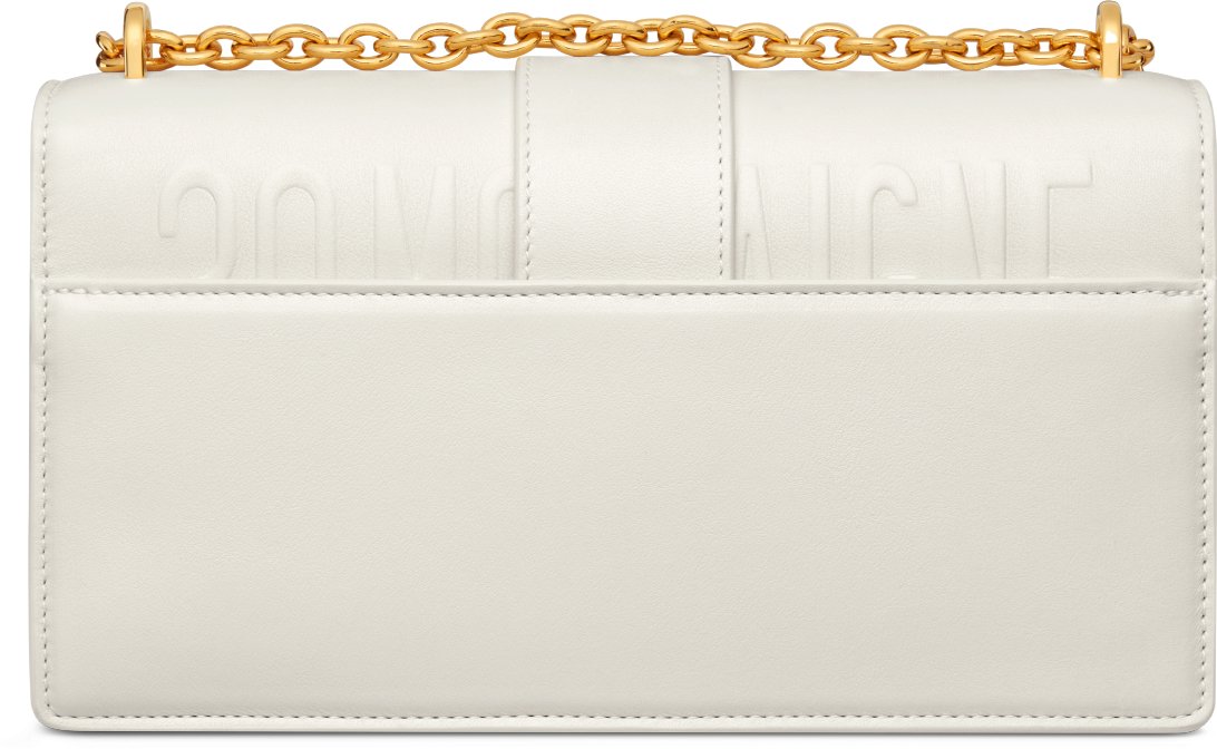30 Montaigne East-West Bag with Chain Latte Calfskin | DIOR