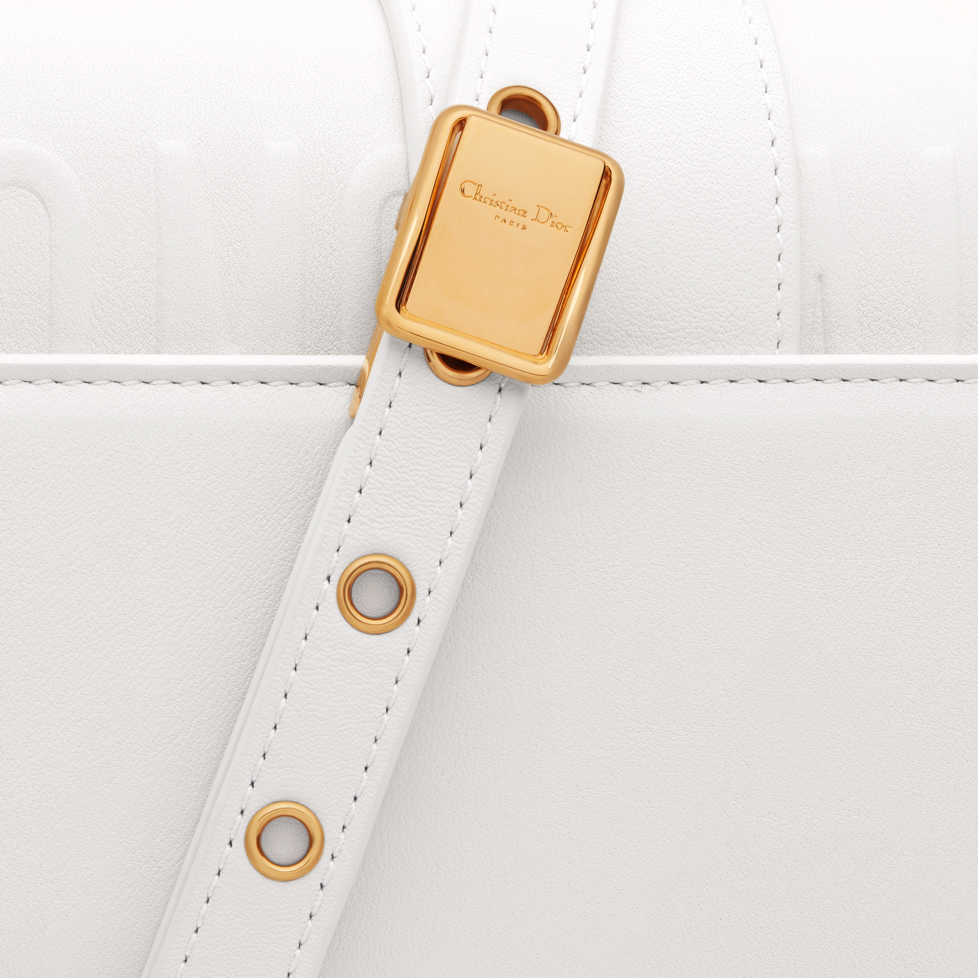 30 Montaigne East-West Bag with Chain Latte Calfskin E09