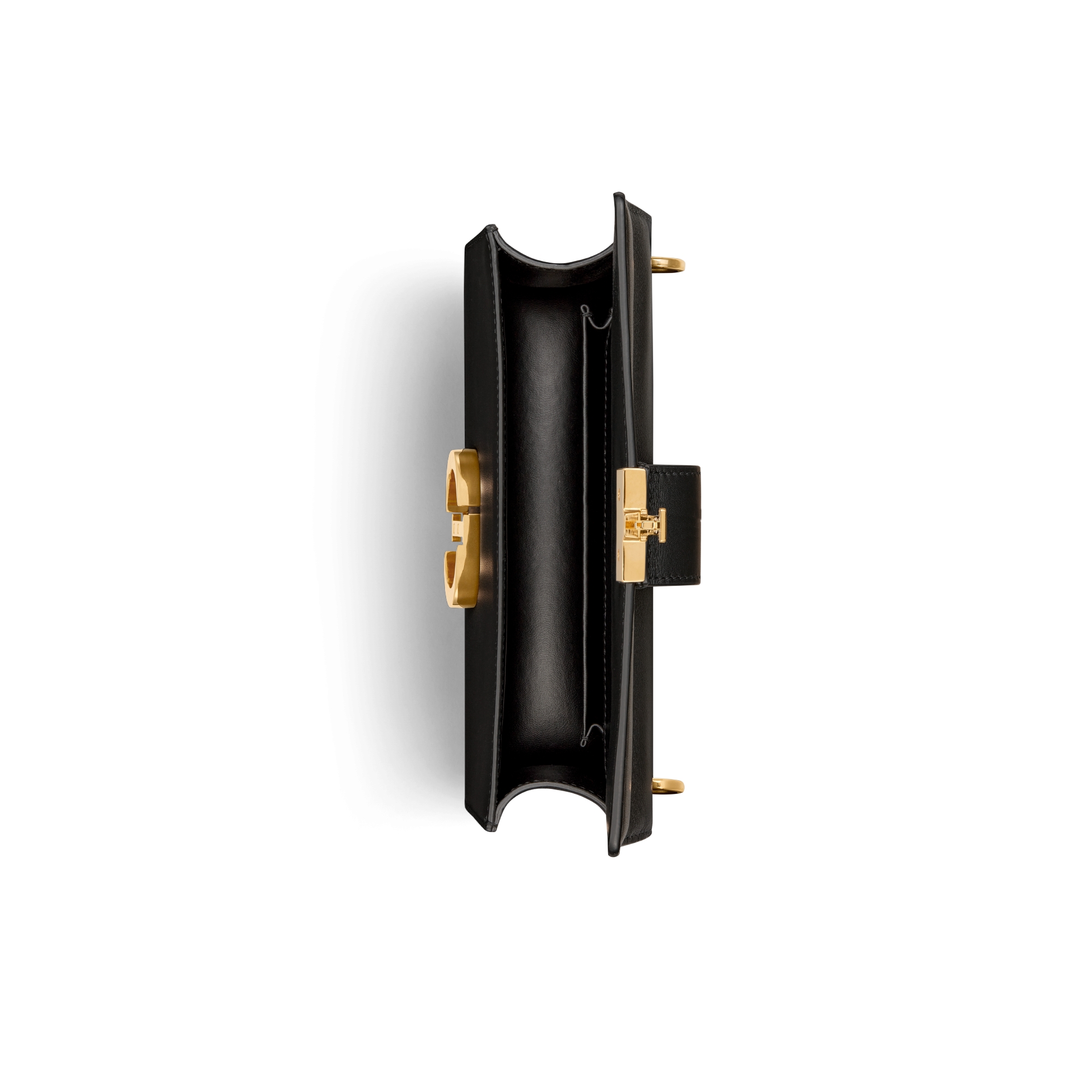 30 Montaigne East-West Tasche mit Kette Kalbsleder in Schwarz E06