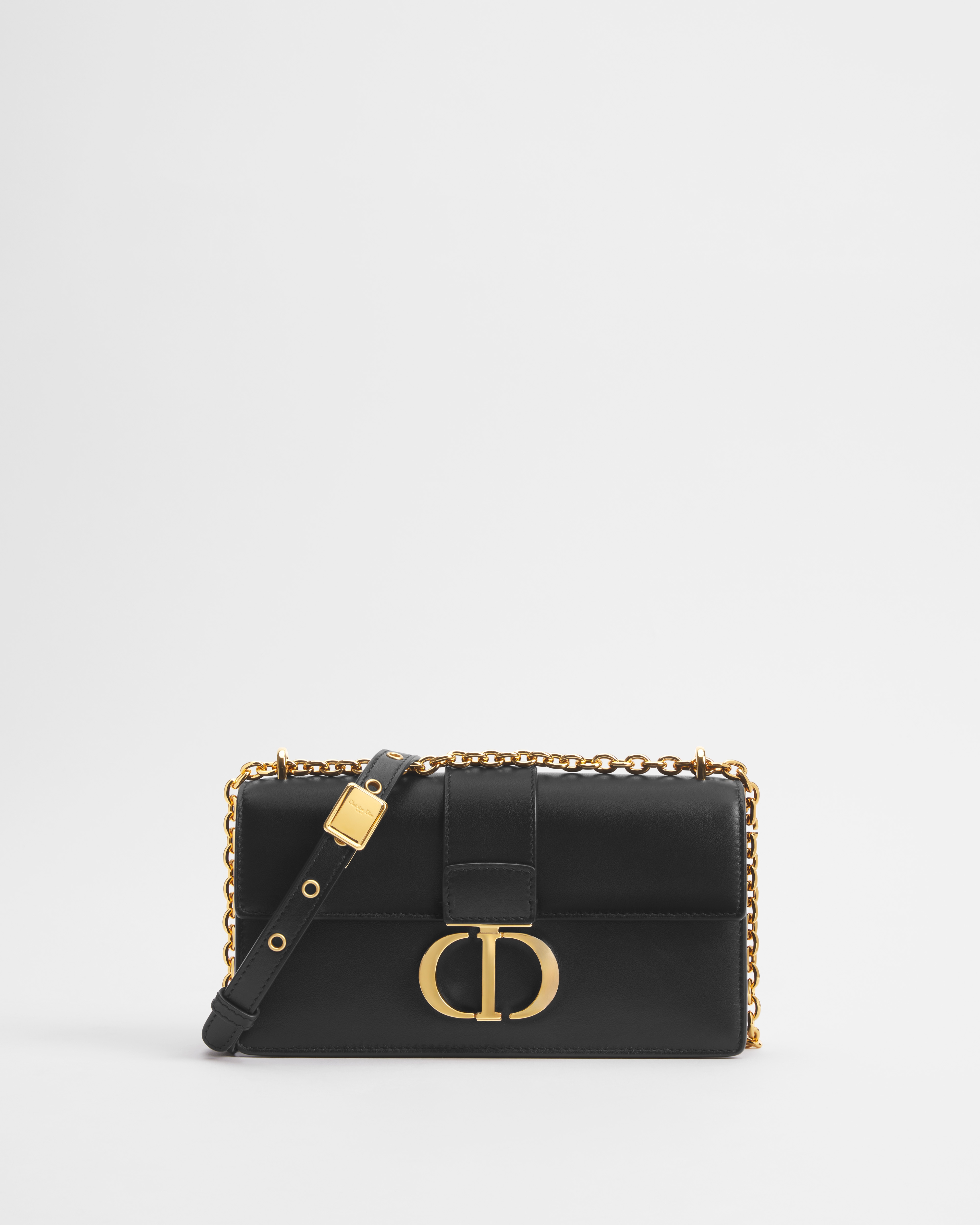 30 Montaigne East-West Tasche mit Kette Kalbsleder in Schwarz E01