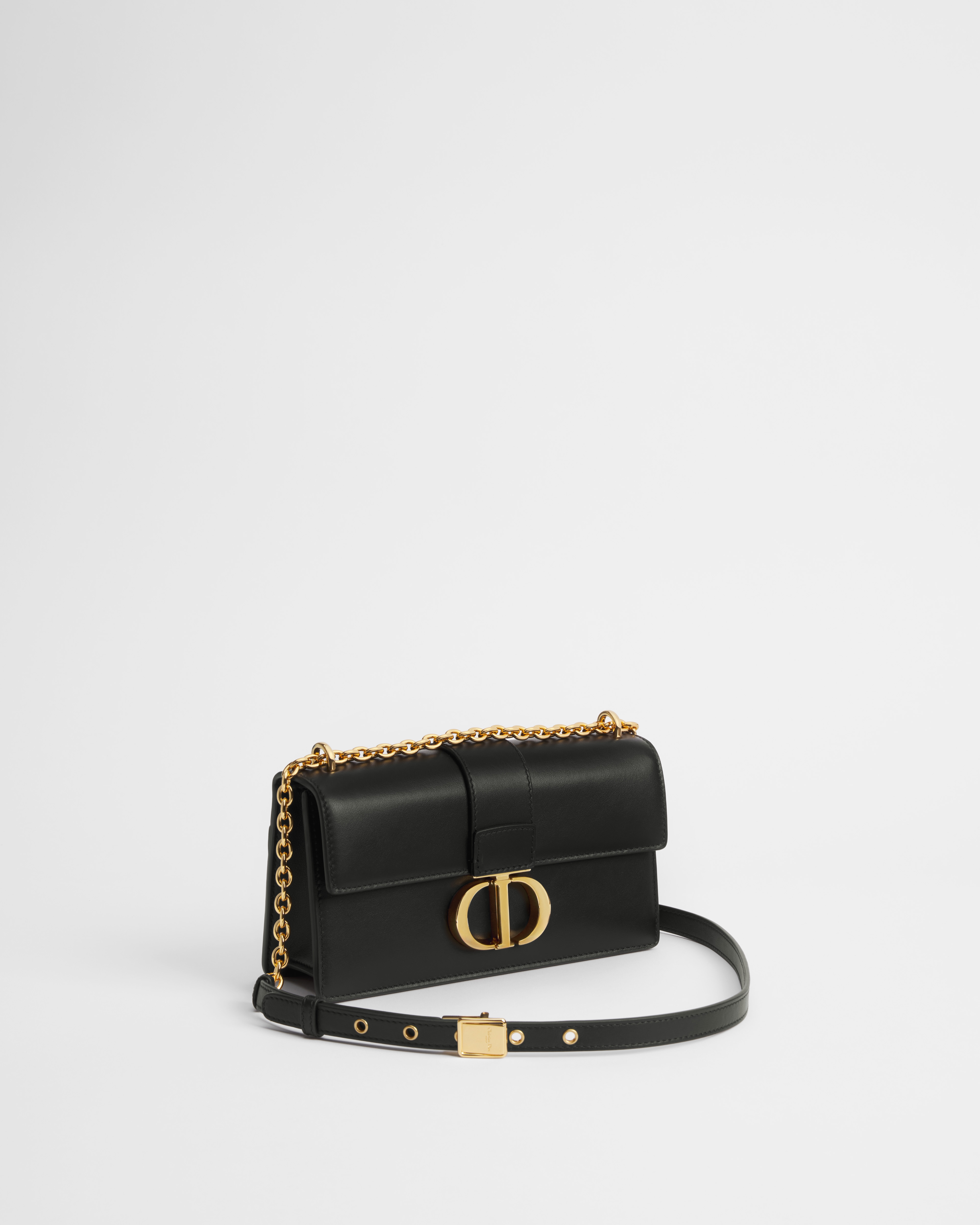 30 Montaigne East-West Tasche mit Kette Kalbsleder in Schwarz E03
