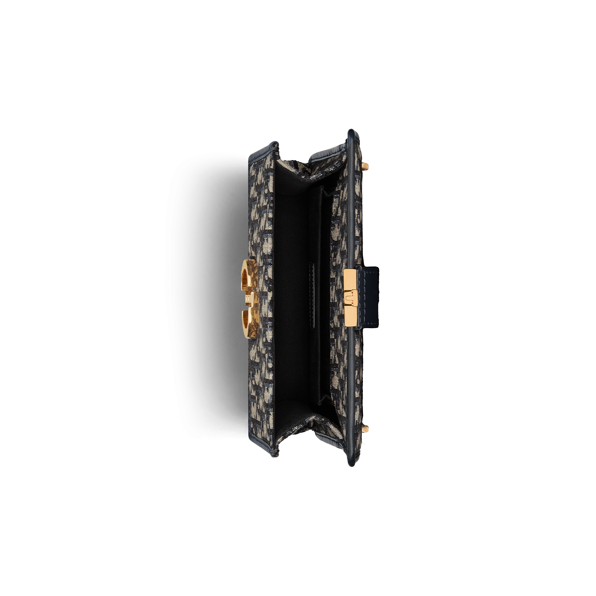 30 Montaigne East-West-tas met ketting Van blauwe Dior Oblique-jacquard E06