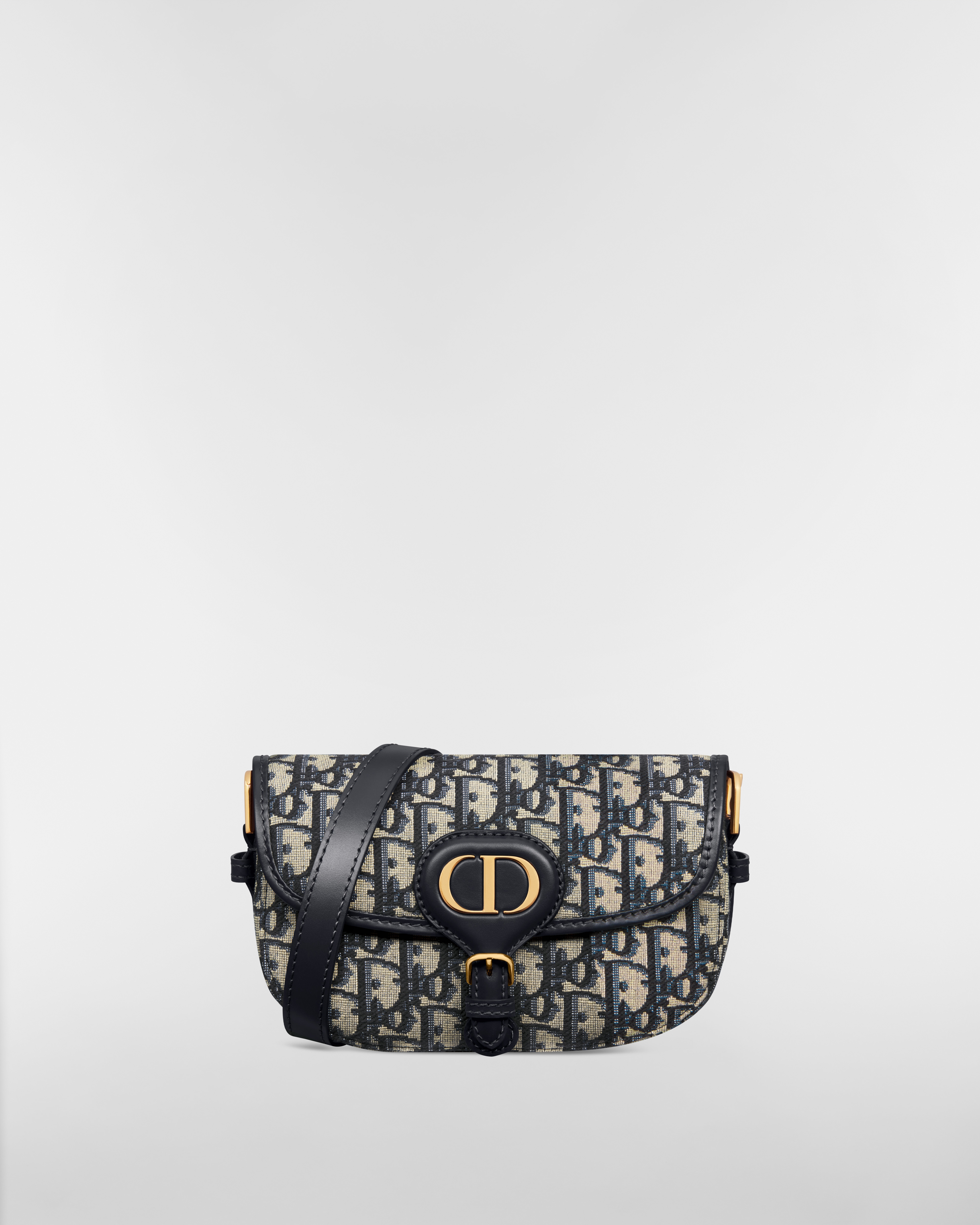 Dior Bobby East-West Tasche Dior Oblique Jacquard in Blau E01