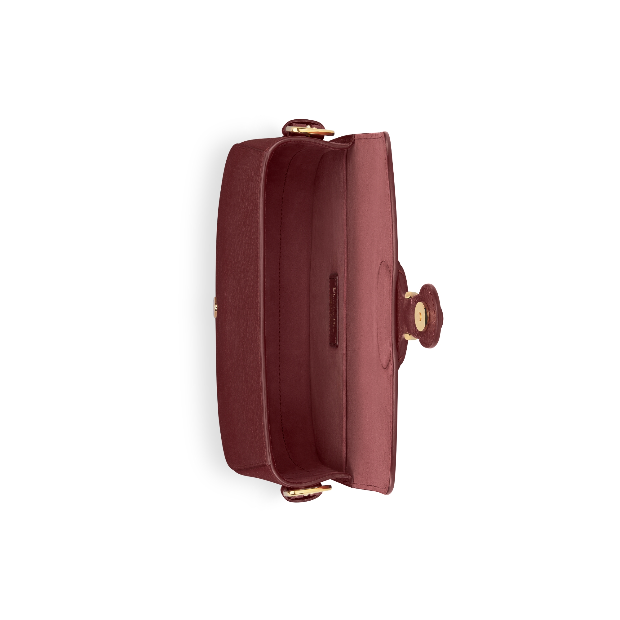 Borsa media Dior Bobby Pelle di vitello granulata bordeaux E06