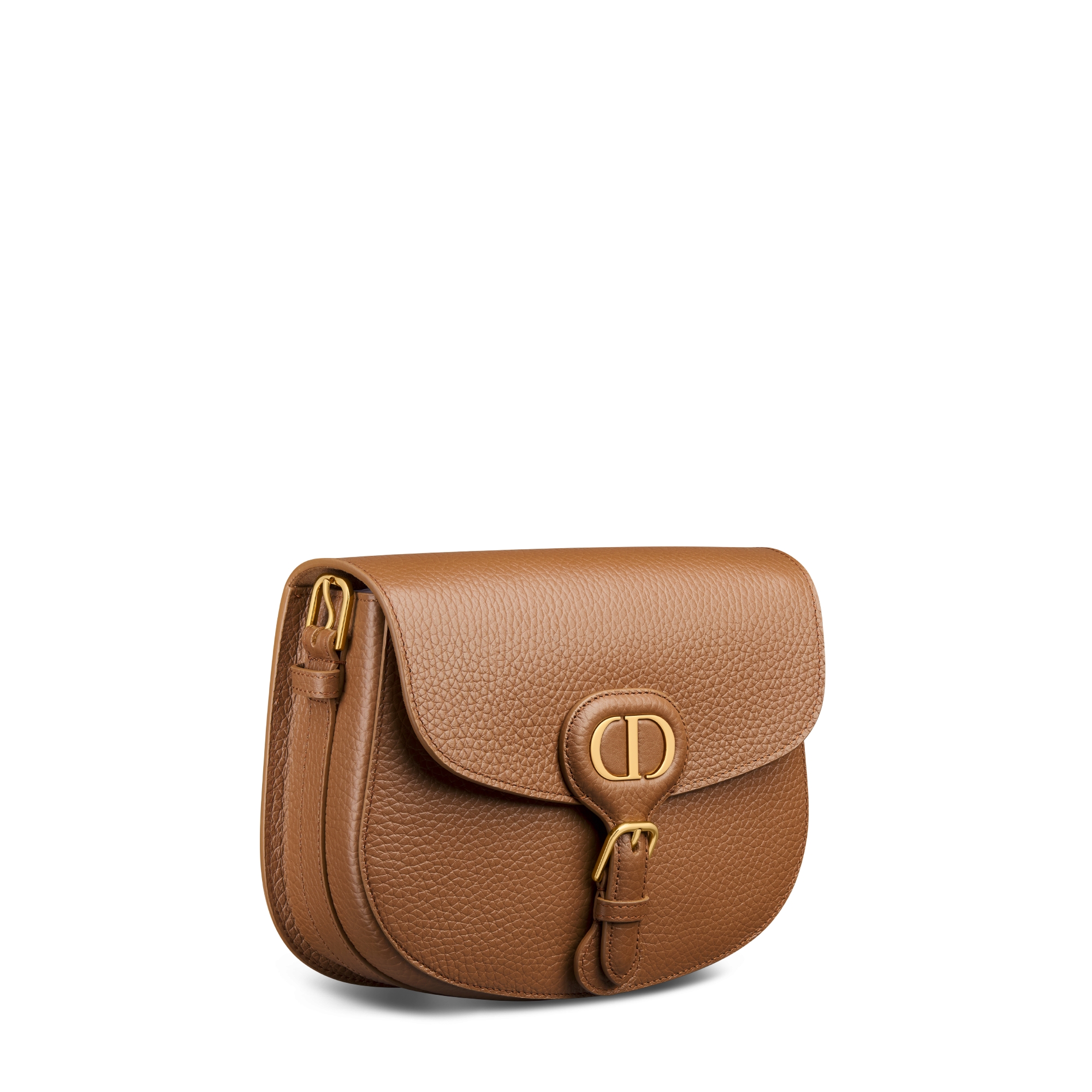 Bolso mediano Dior Bobby Piel de becerro graneada cámel E03