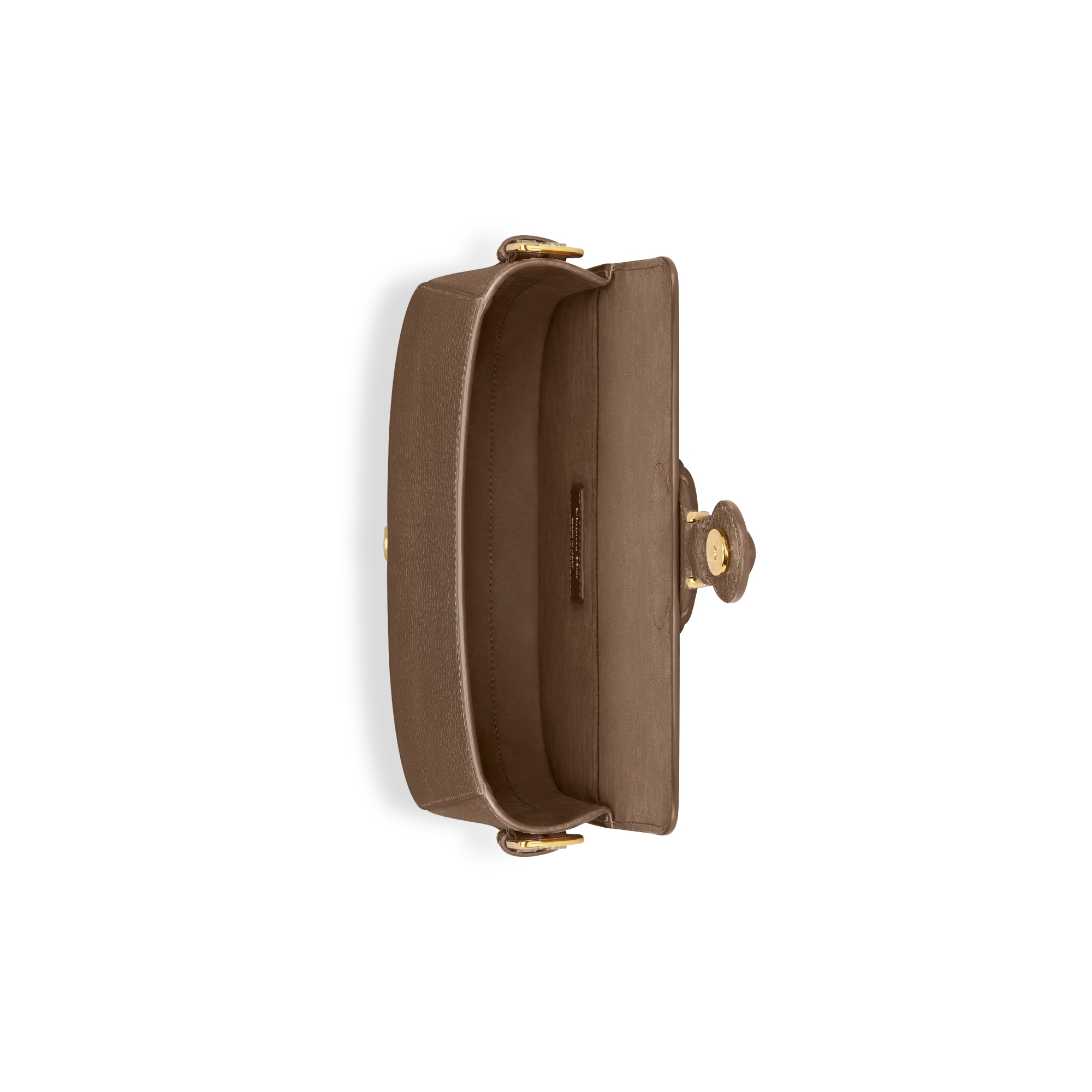 Mittelgroße Dior Bobby Tasche Genarbtes Kalbsleder in Tabakbraun E06