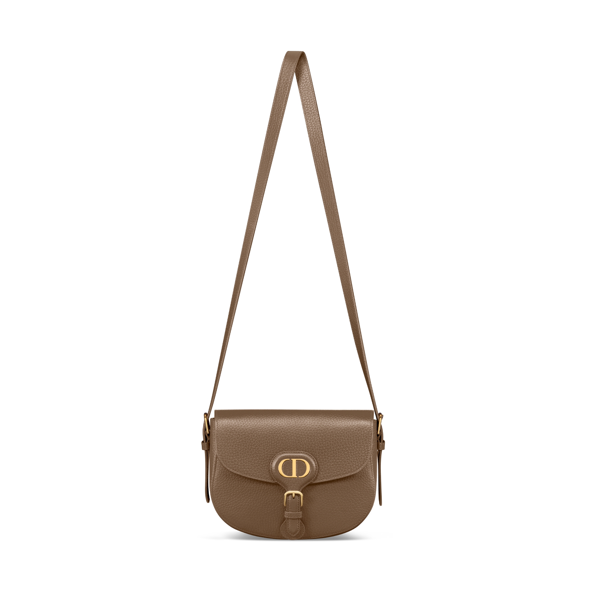 Middelgrote Dior Bobby-tas Tabakbruin generfd kalfsleer E07