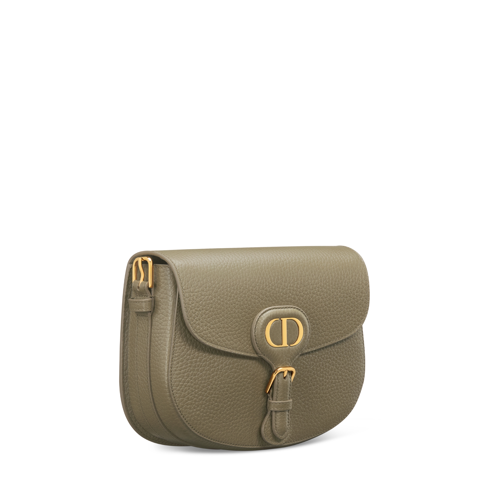 Medium Dior Bobby Bag Clay Green Grained Calfskin E03