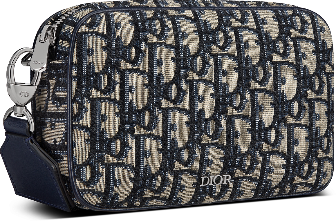 Kids' Small Multifunctional Bag Beige and Black Dior Oblique Jacquard | DIOR