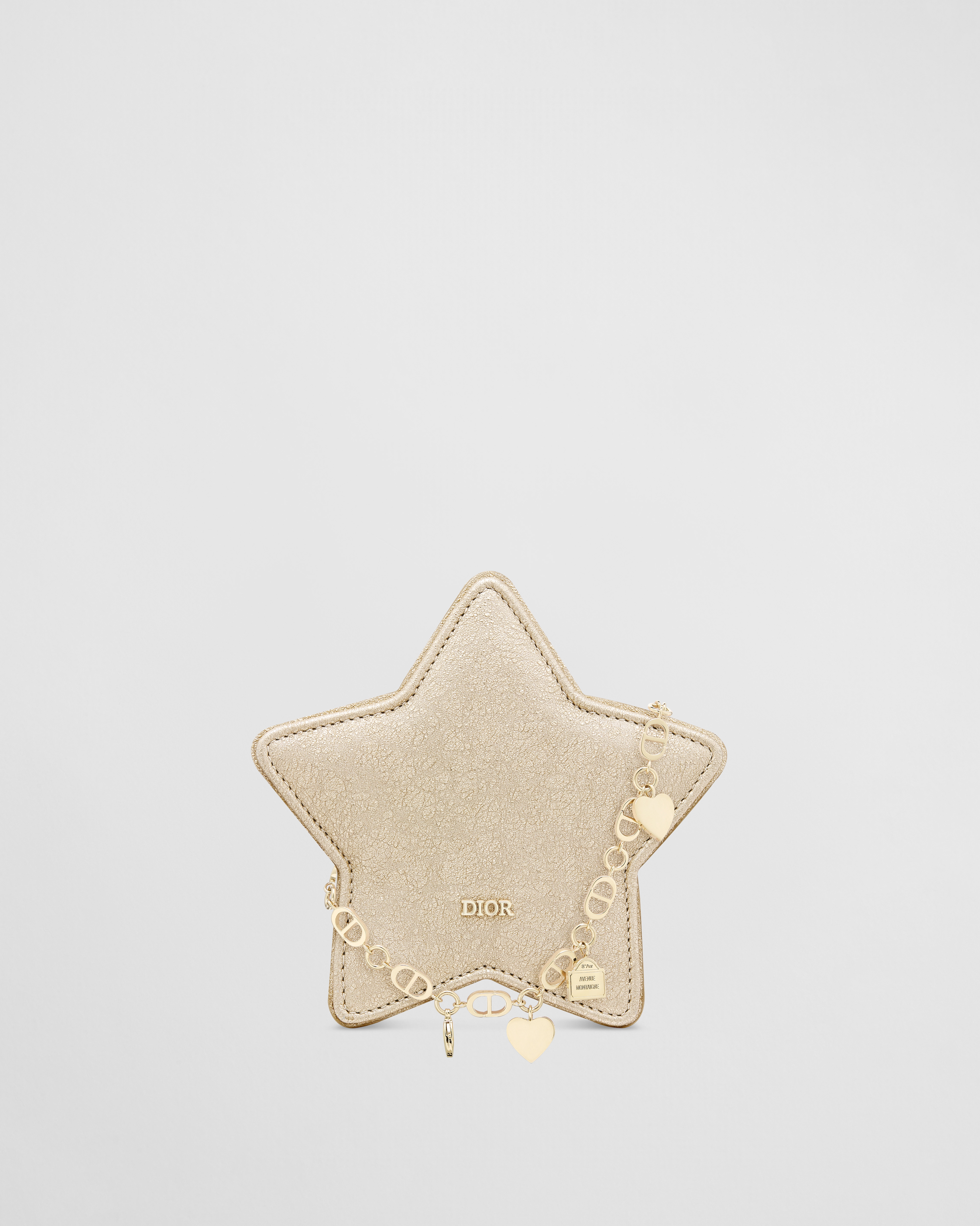 Mini-Star Tasche für Kinder Lammleder in Metallic-Goldfarbe E01