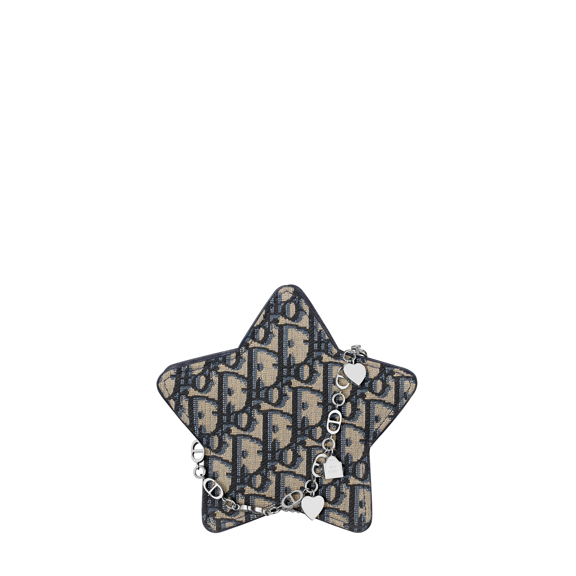 Kids' Mini Star Bag Beige and Blue Dior Oblique Jacquard E01