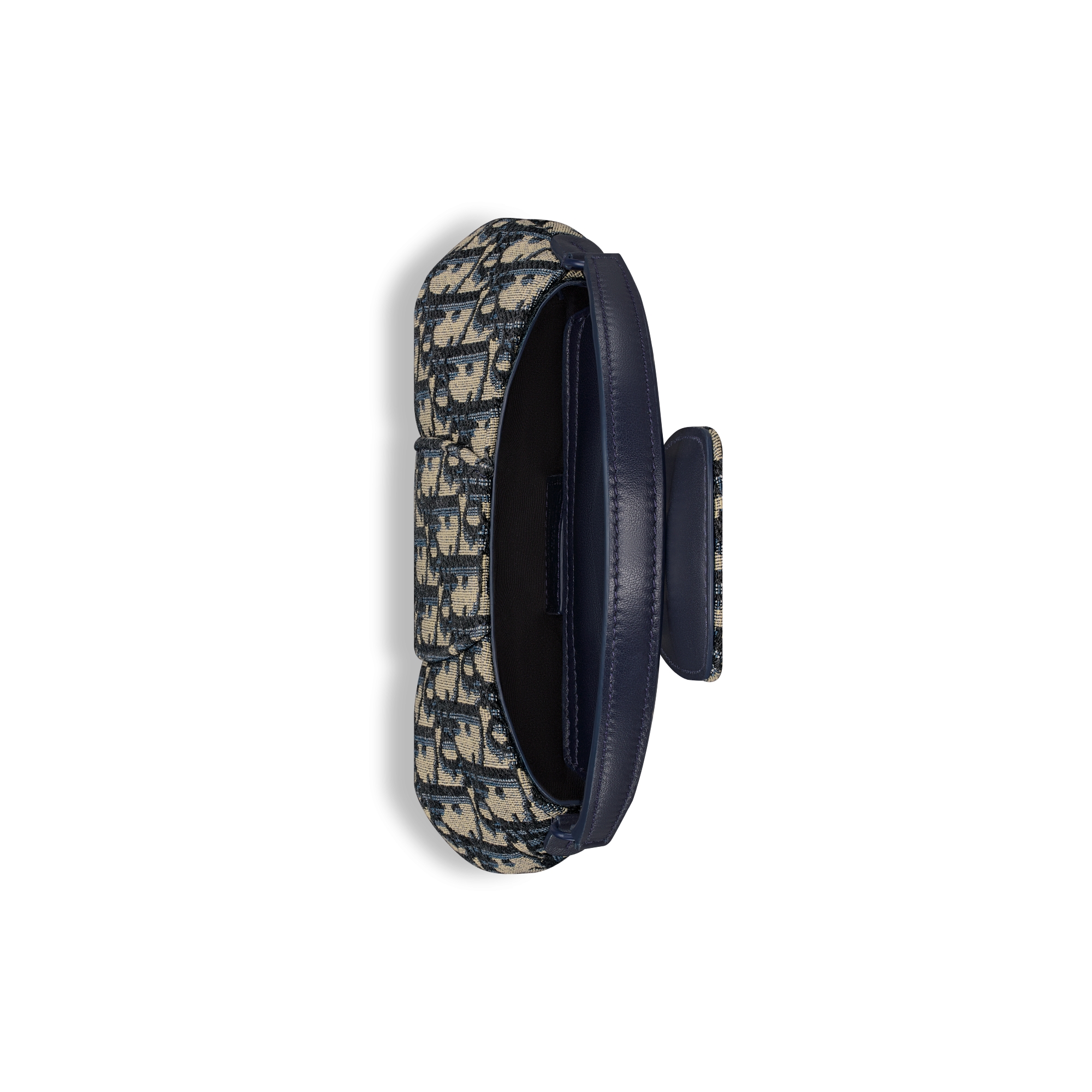 Kids' Bow Bag Beige and Blue Dior Oblique Jacquard E06