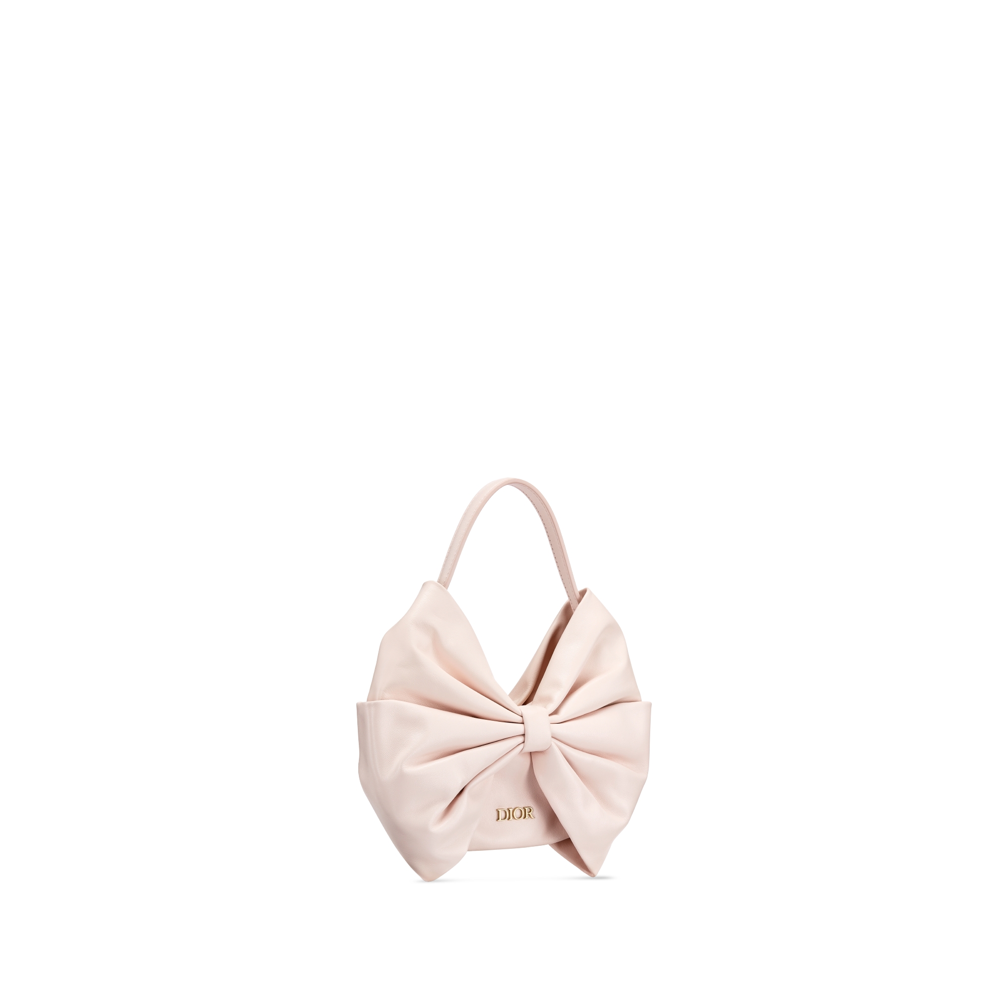 Kids' Bow Bag Pale Pink Lambskin E03