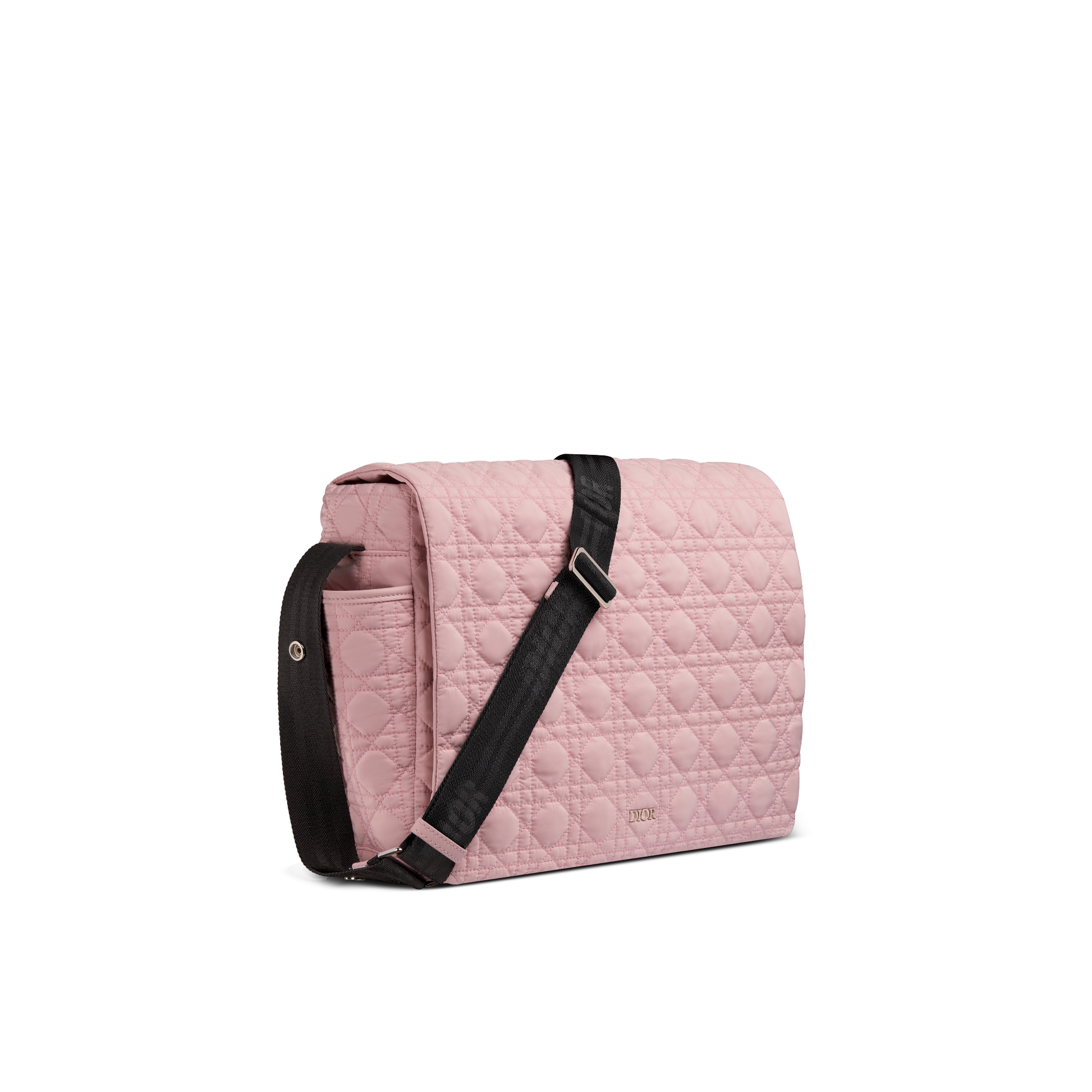 Changing Bag Pale Pink Macrocannage Technical Fabric E03