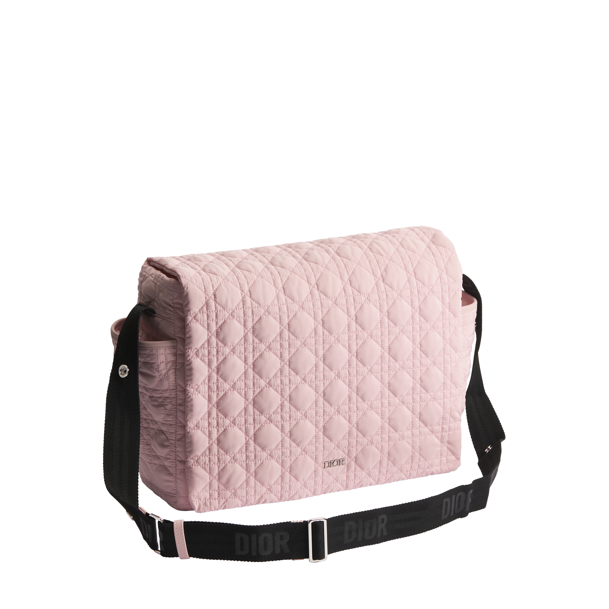 Changing Bag Pale Pink Cannage Technical Fabric E03