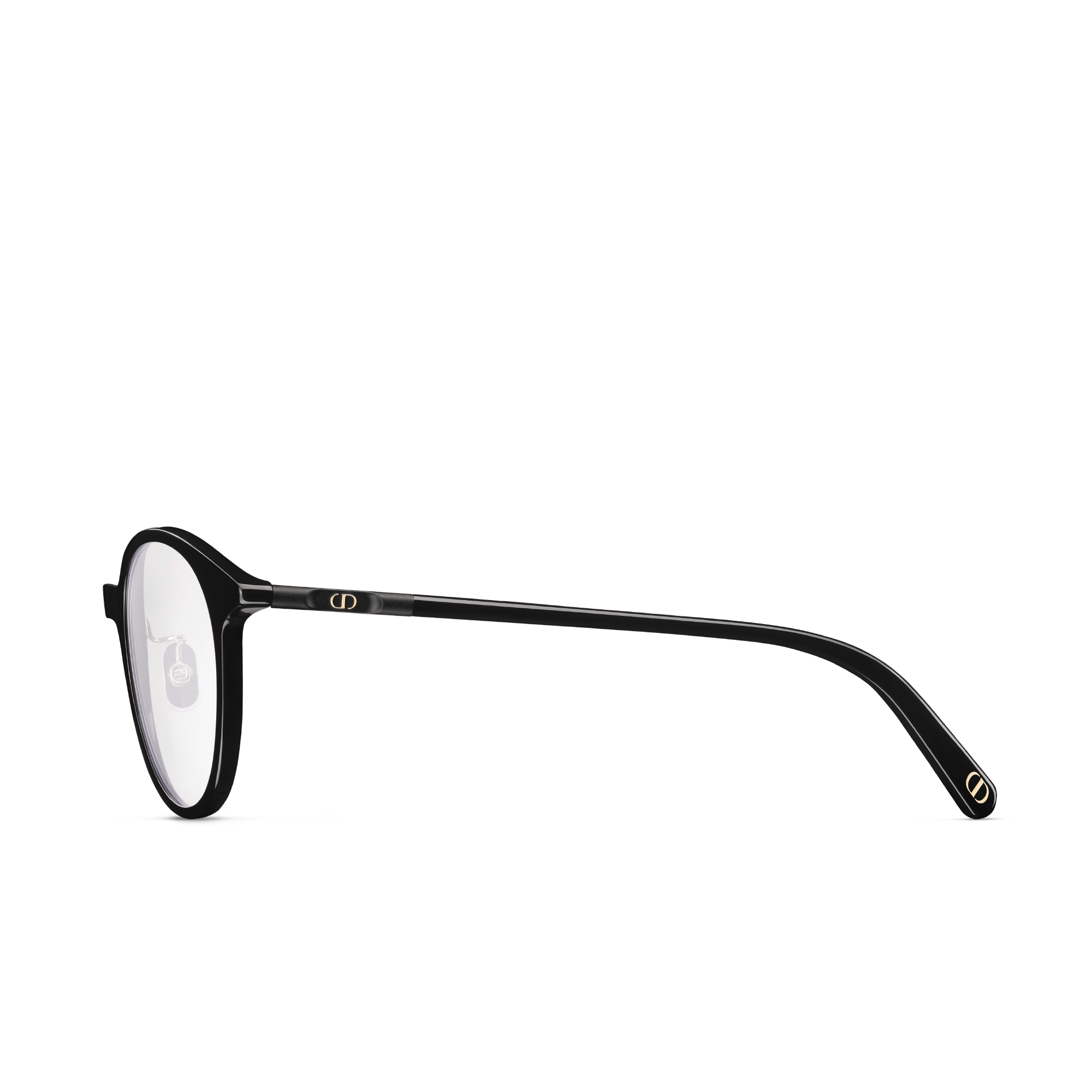 MiniCD R5F 黑色圓形眼鏡配藍光濾鏡 E02