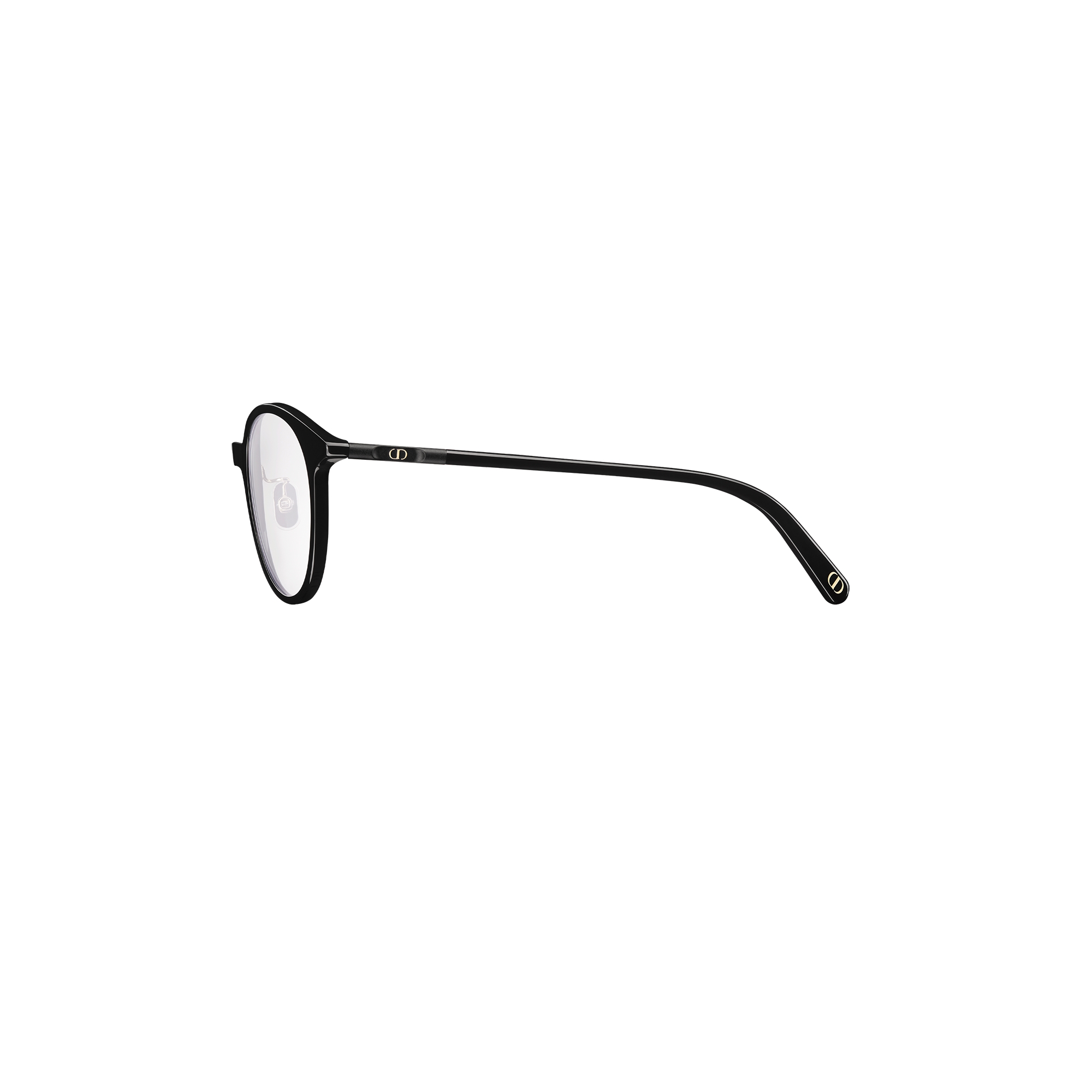 MiniCD R5F Black Round Glasses with Blue Light Filter E02