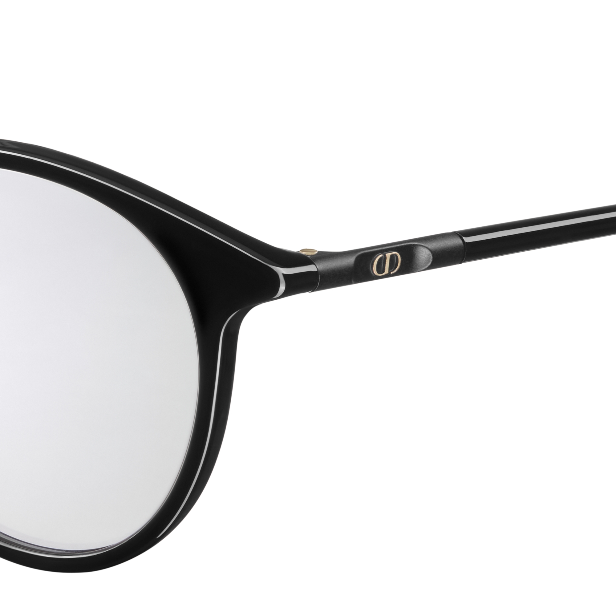 MiniCD R5F Black Round Glasses with Blue Light Filter E09