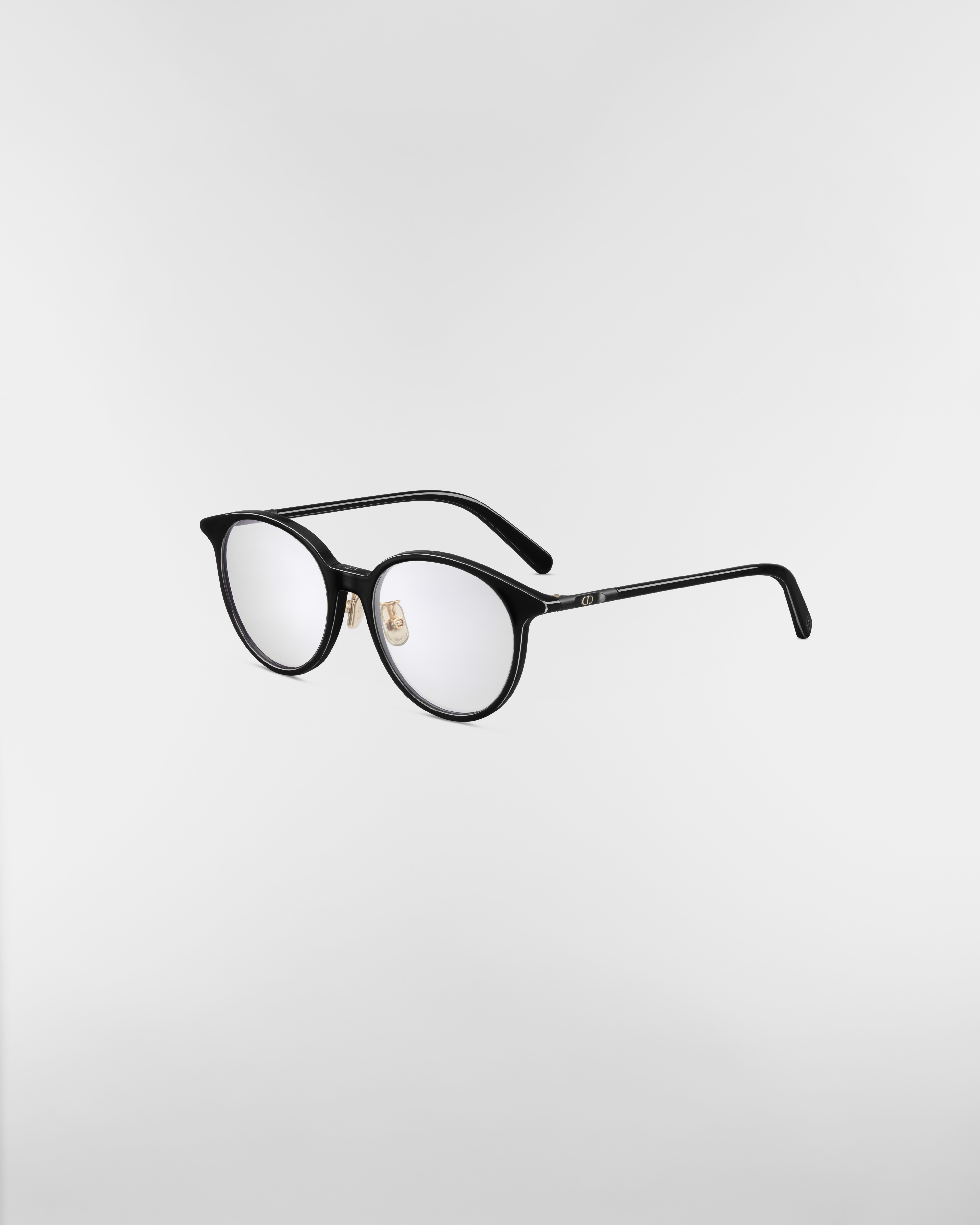 MiniCD R5F Black Round Glasses with Blue Light Filter E03