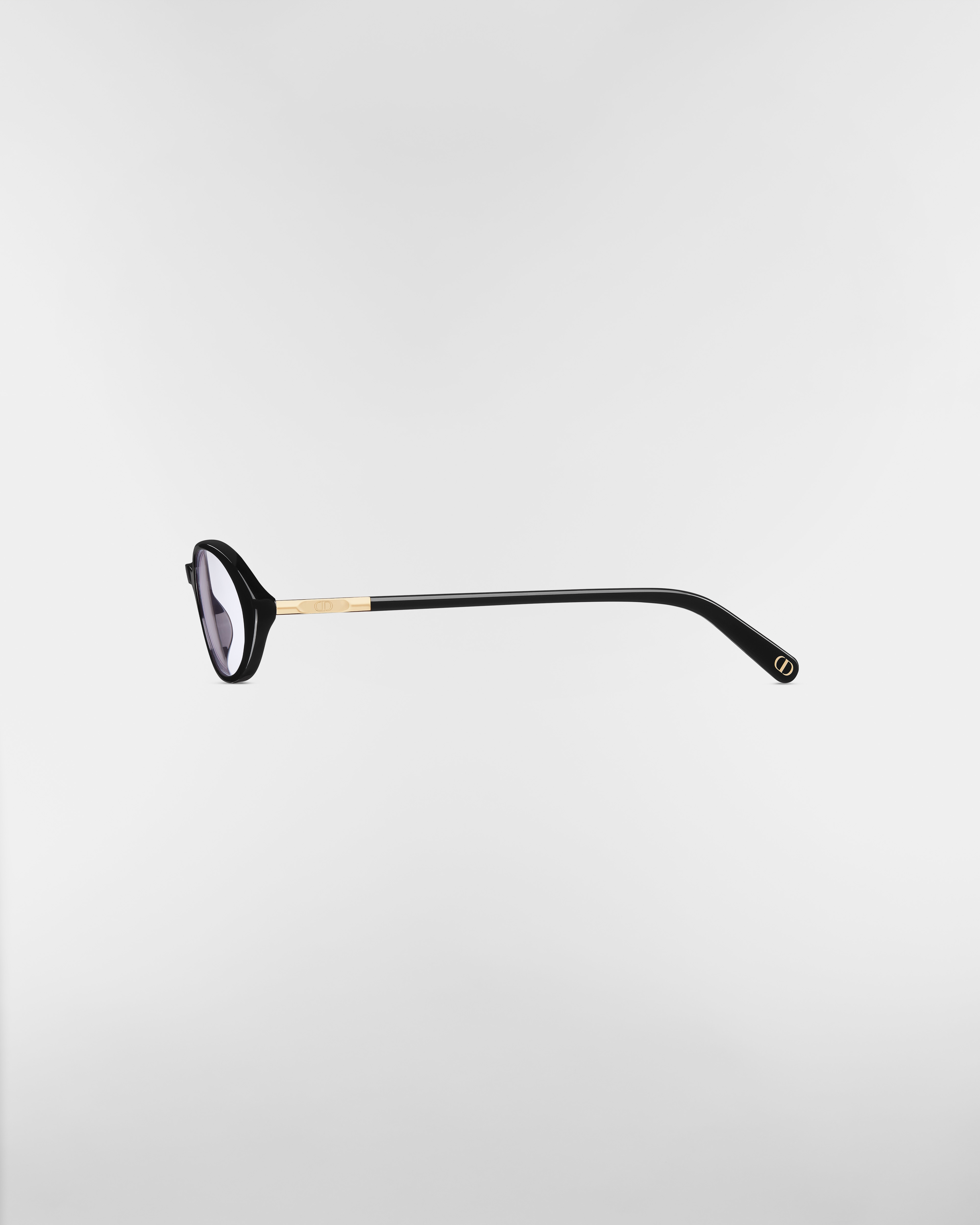 MiniCD R8I Zwarte ovale bril met blauwlichtfilter E02