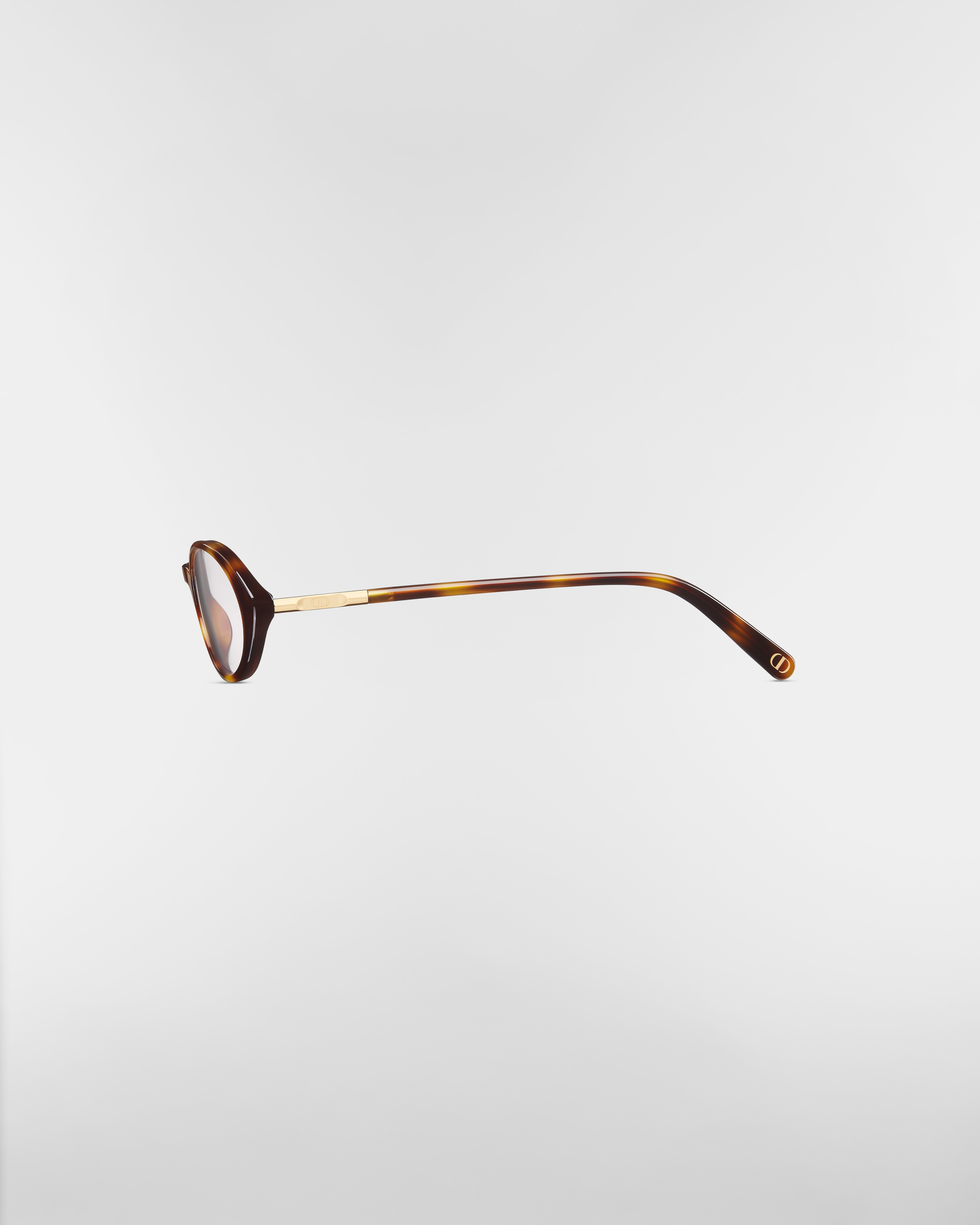 MiniCD R8I Lunettes ovales anti-lumière bleue effet écaille brun clair E02