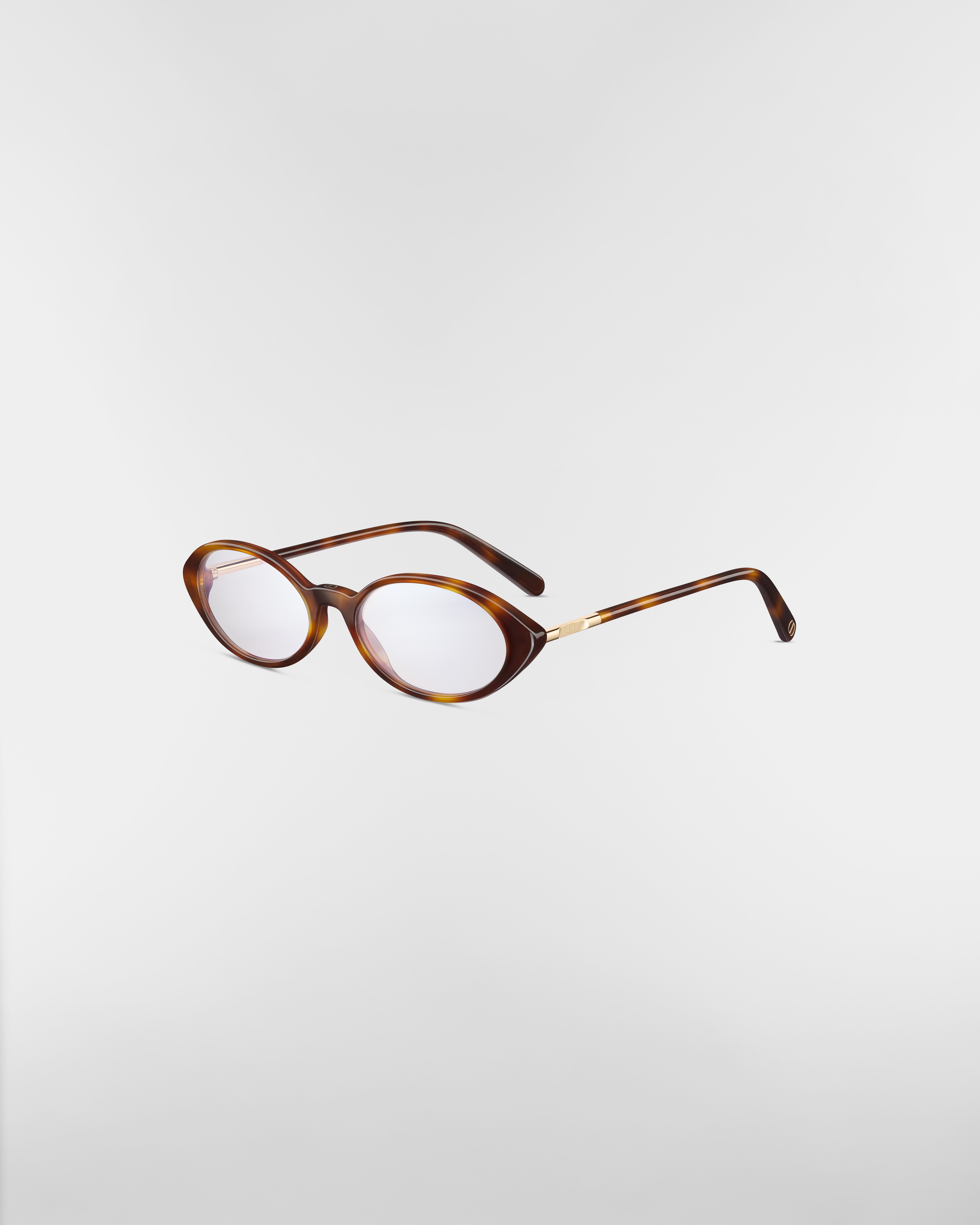 MiniCD R8I Ovale bril in lichtbruine tortoiselook met blauwlichtfilter E03